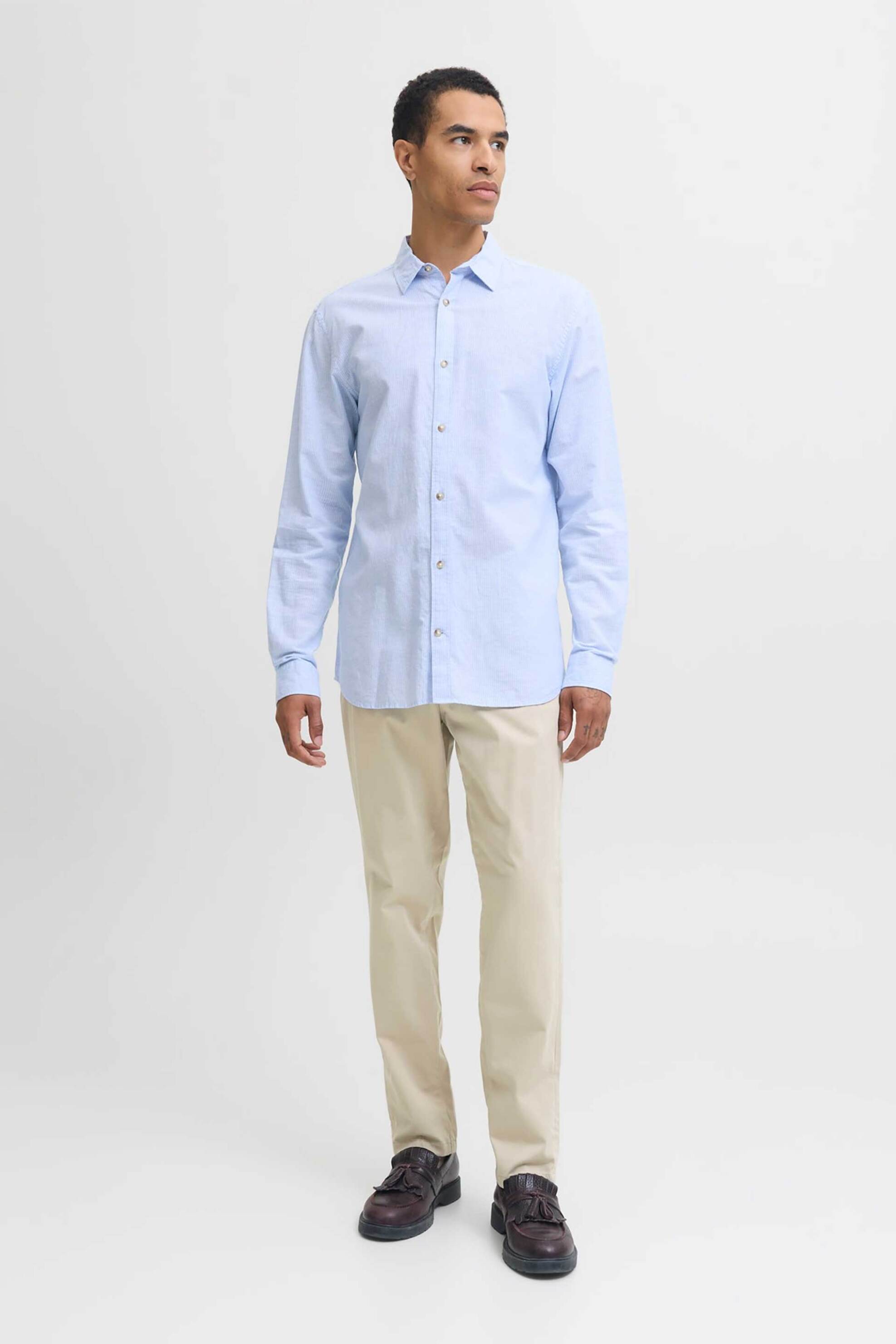 Ανδρικά παντελόνια chinos jack & jones σε εκρου