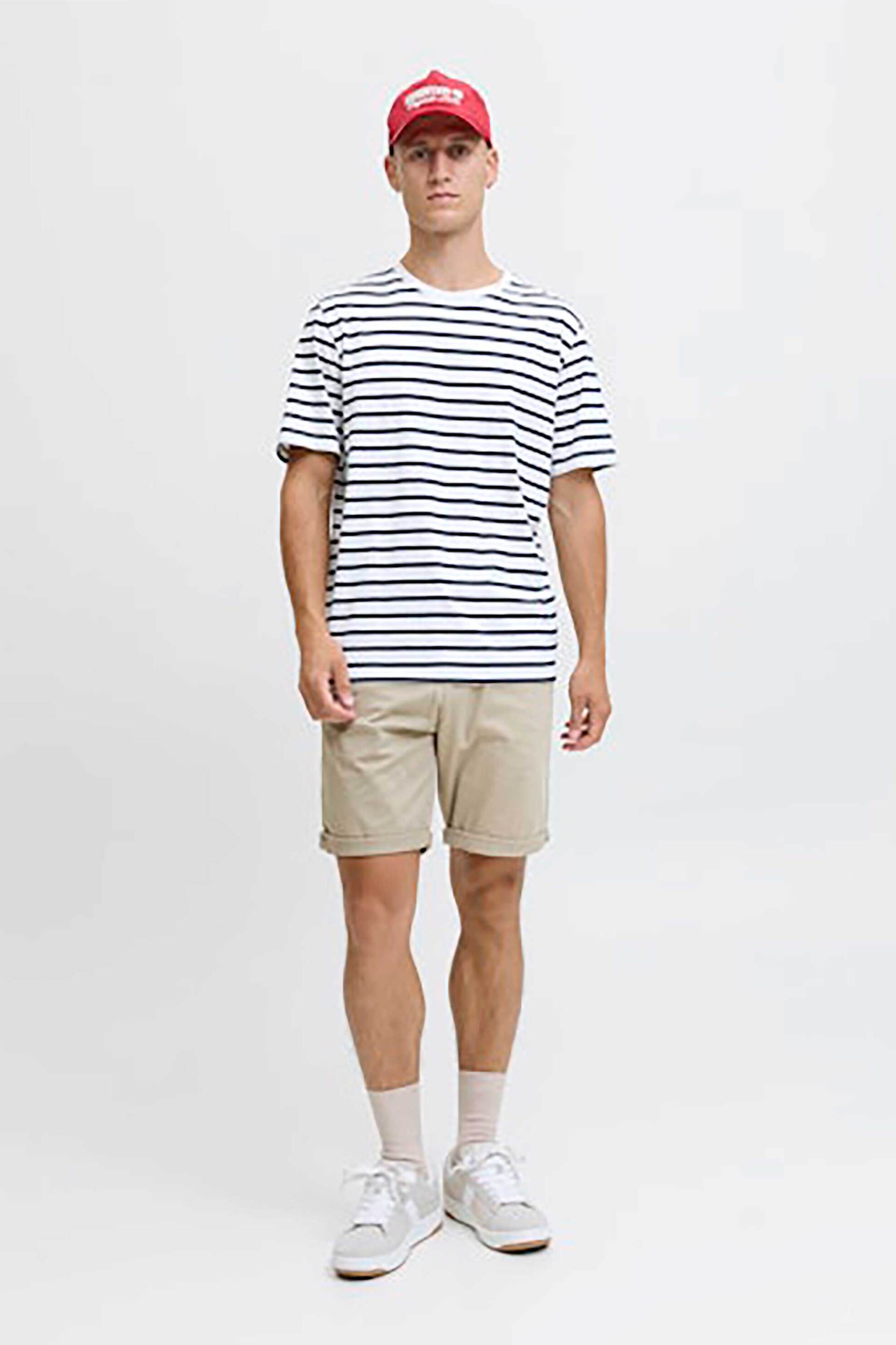 JACK & JONES ανδρική βερμούδα chino Regular Fit - 12165604 Μπεζ