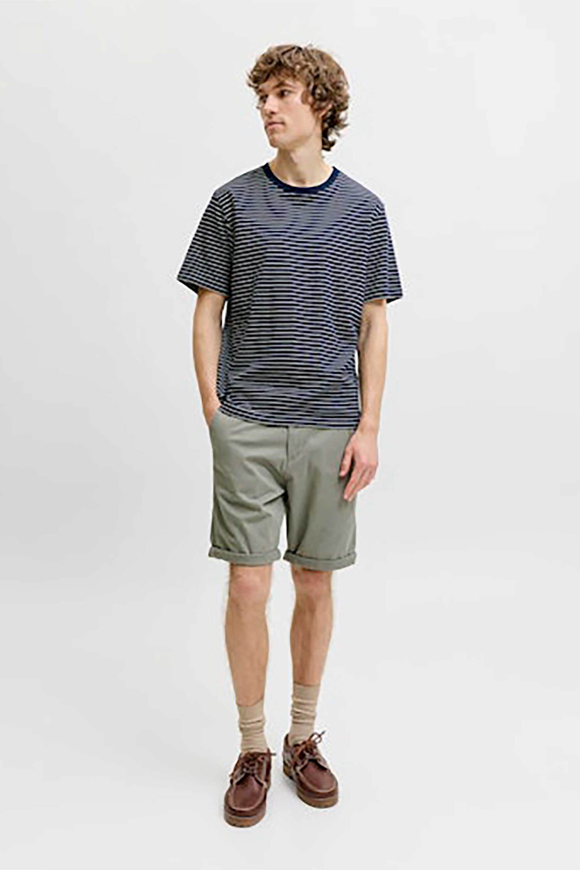 JACK & JONES ανδρική βερμούδα chino Regular Fit - 12165604 Λαδί