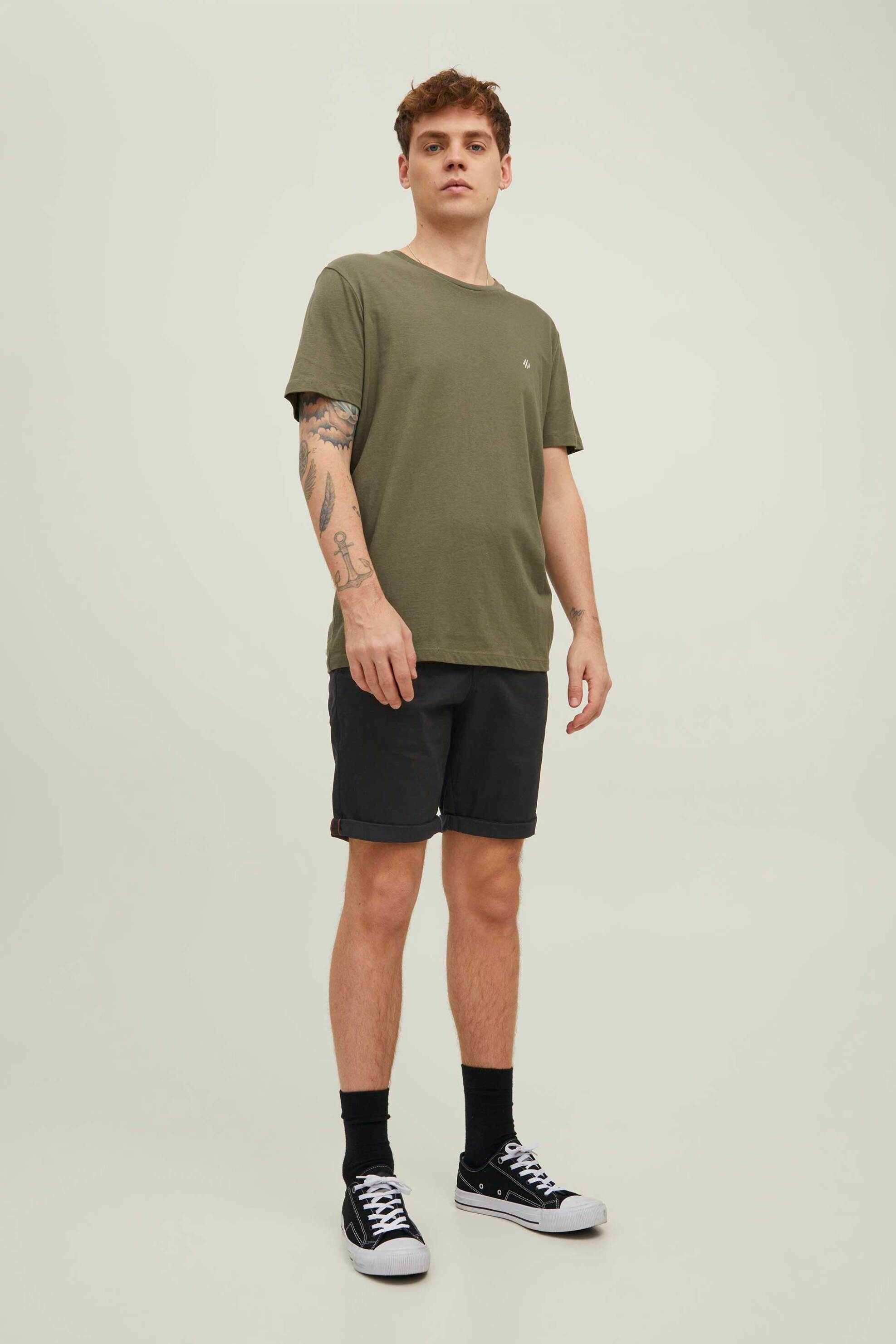 JACK & JONES ανδρική βερμούδα chino Regular Fit - 12165604 Μαύρο