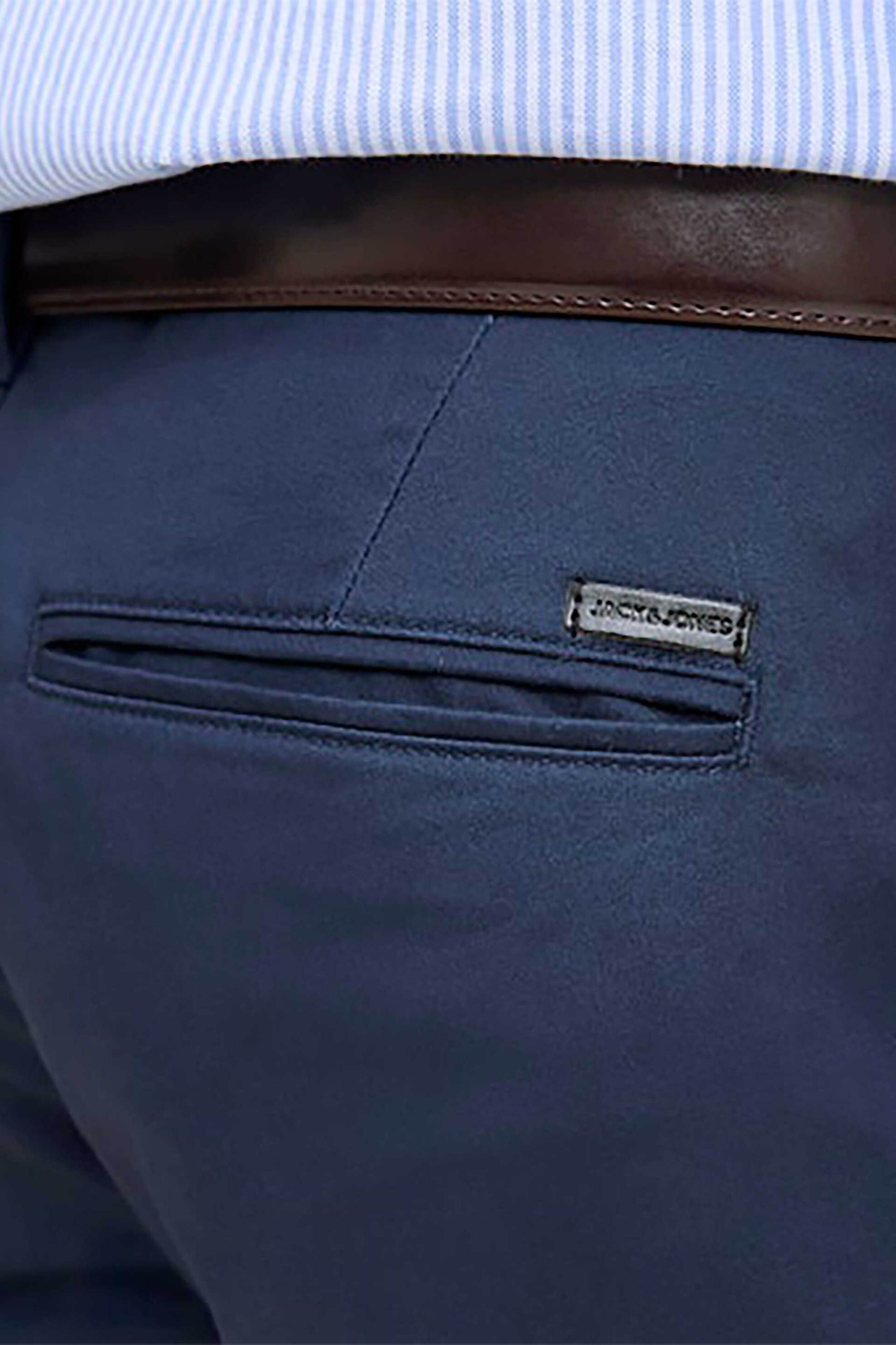 Jack Jones Ανδρική Βερμούδα Chino Regular Fit - 12165604 Μπλε Σκούρο