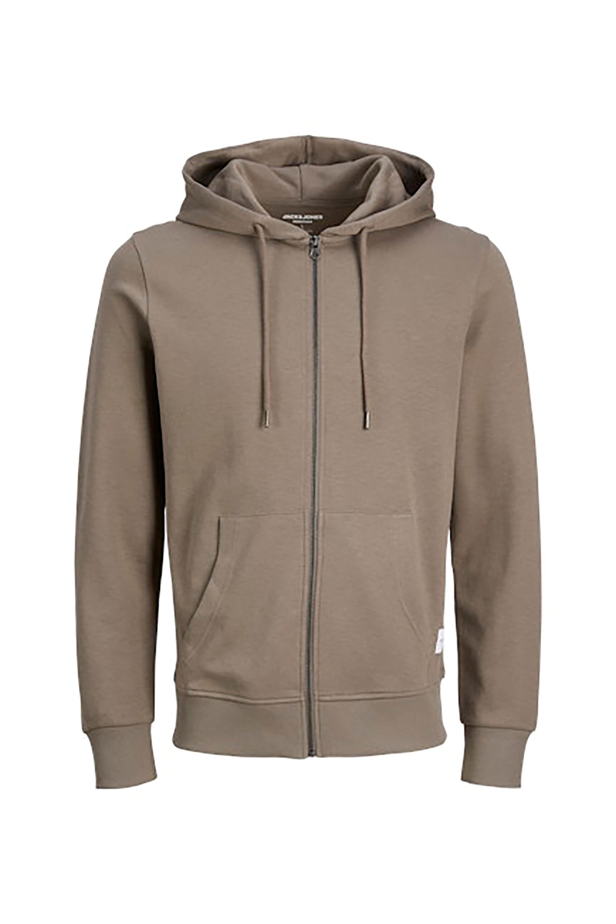 JACK & JONES ανδρική ζακέτα φούτερ με κουκούλα Regular Fit - 12181901 Καφέ