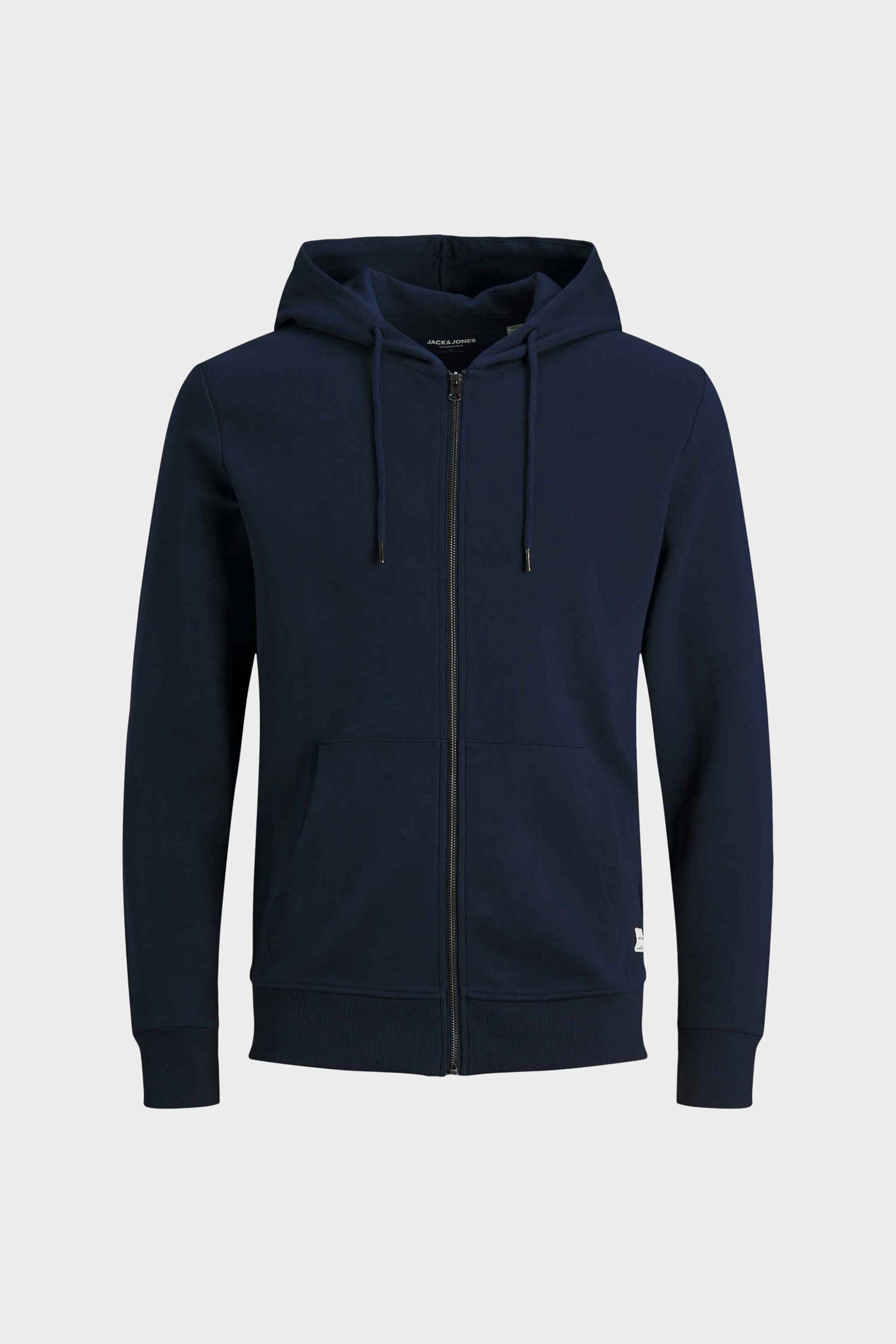 Jack Jones Ανδρική Ζακέτα Φούτερ με Κουκούλα Regular Fit - 12181901 Μπλε Navy