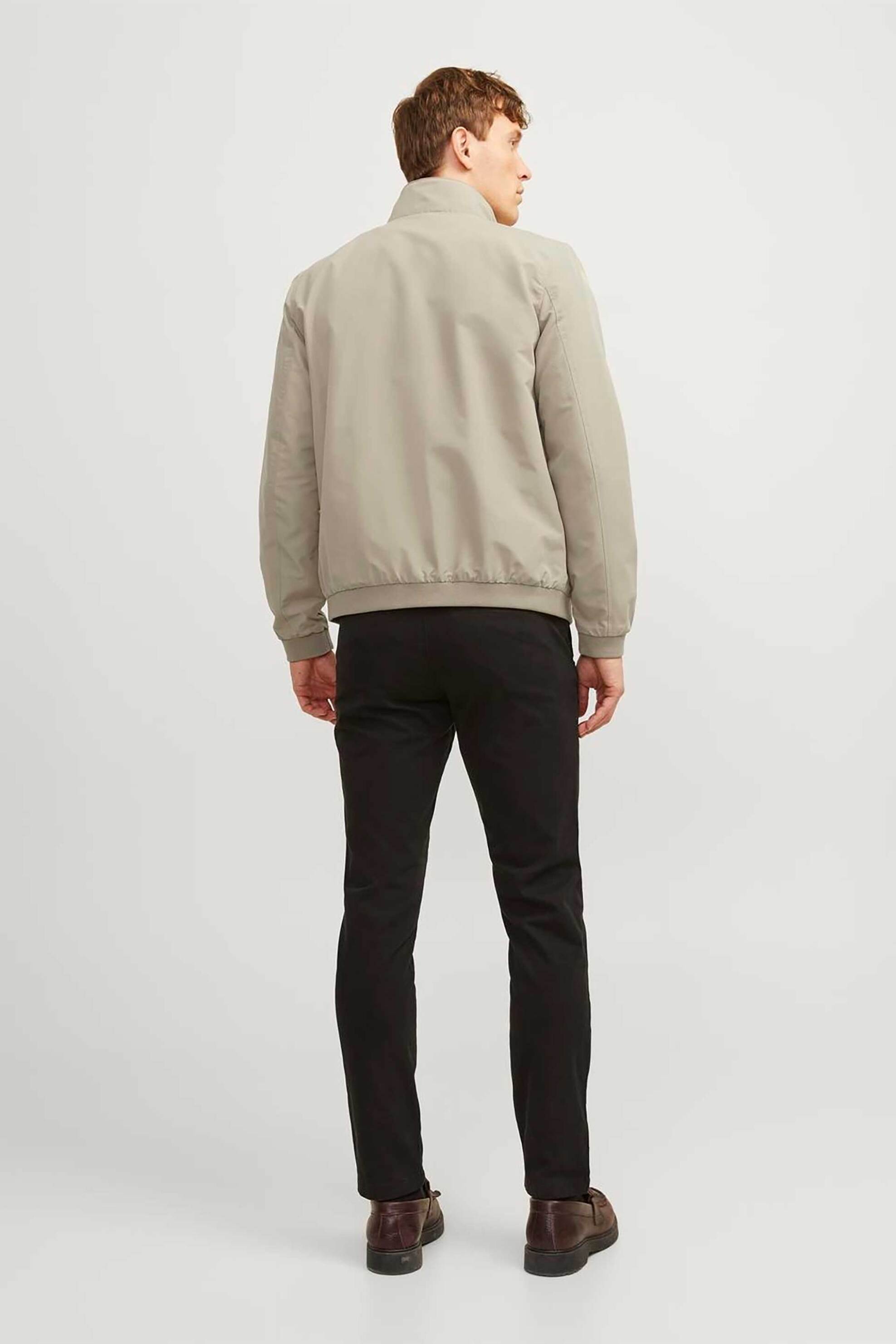 JACK & JONES ανδρικό bomber jacket μονόχρωμο - 12204277 Καμηλό φωτογραφία