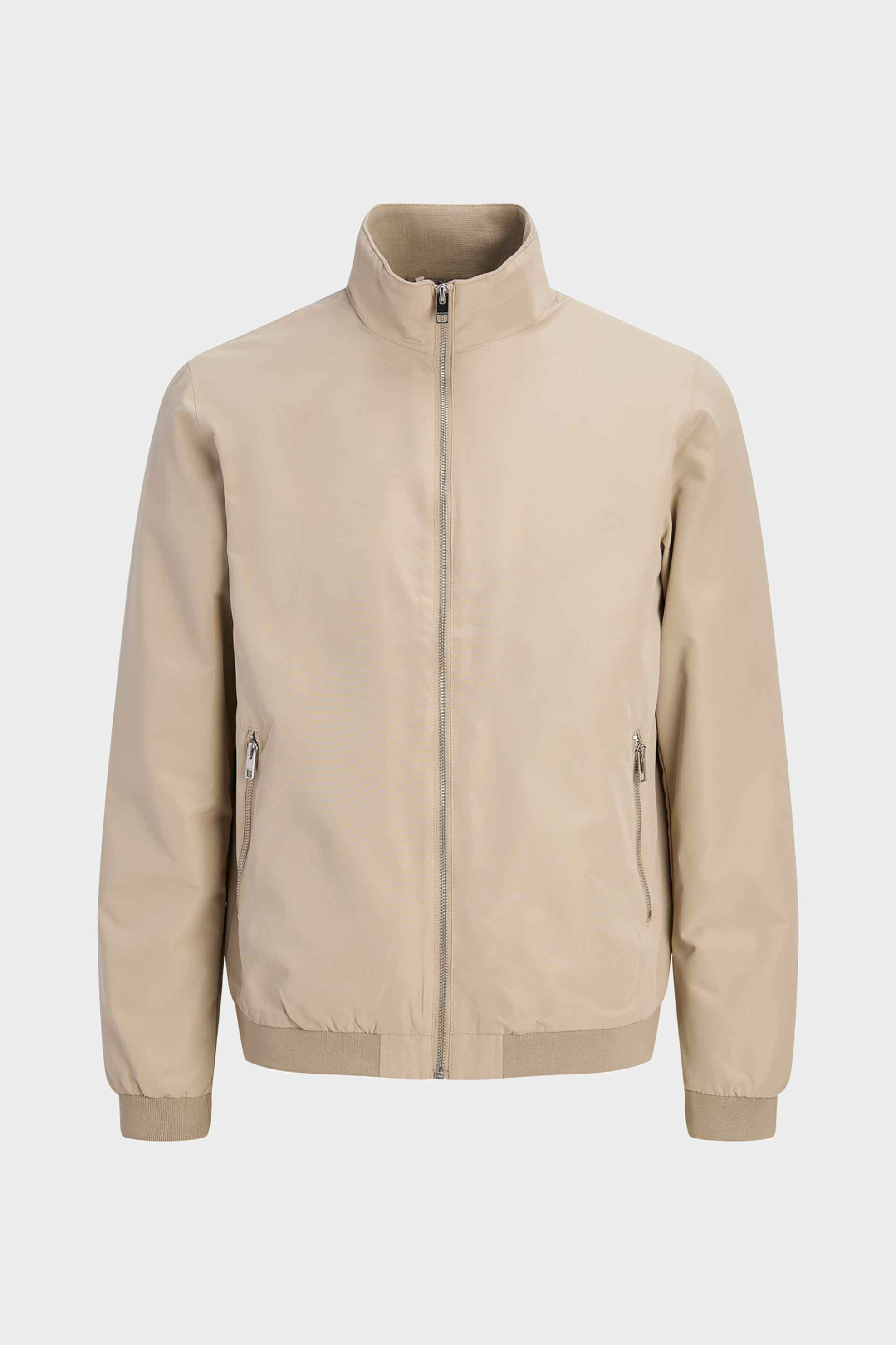 JACK & JONES ανδρικό bomber jacket μονόχρωμο - 12204277 Καμηλό φωτογραφία