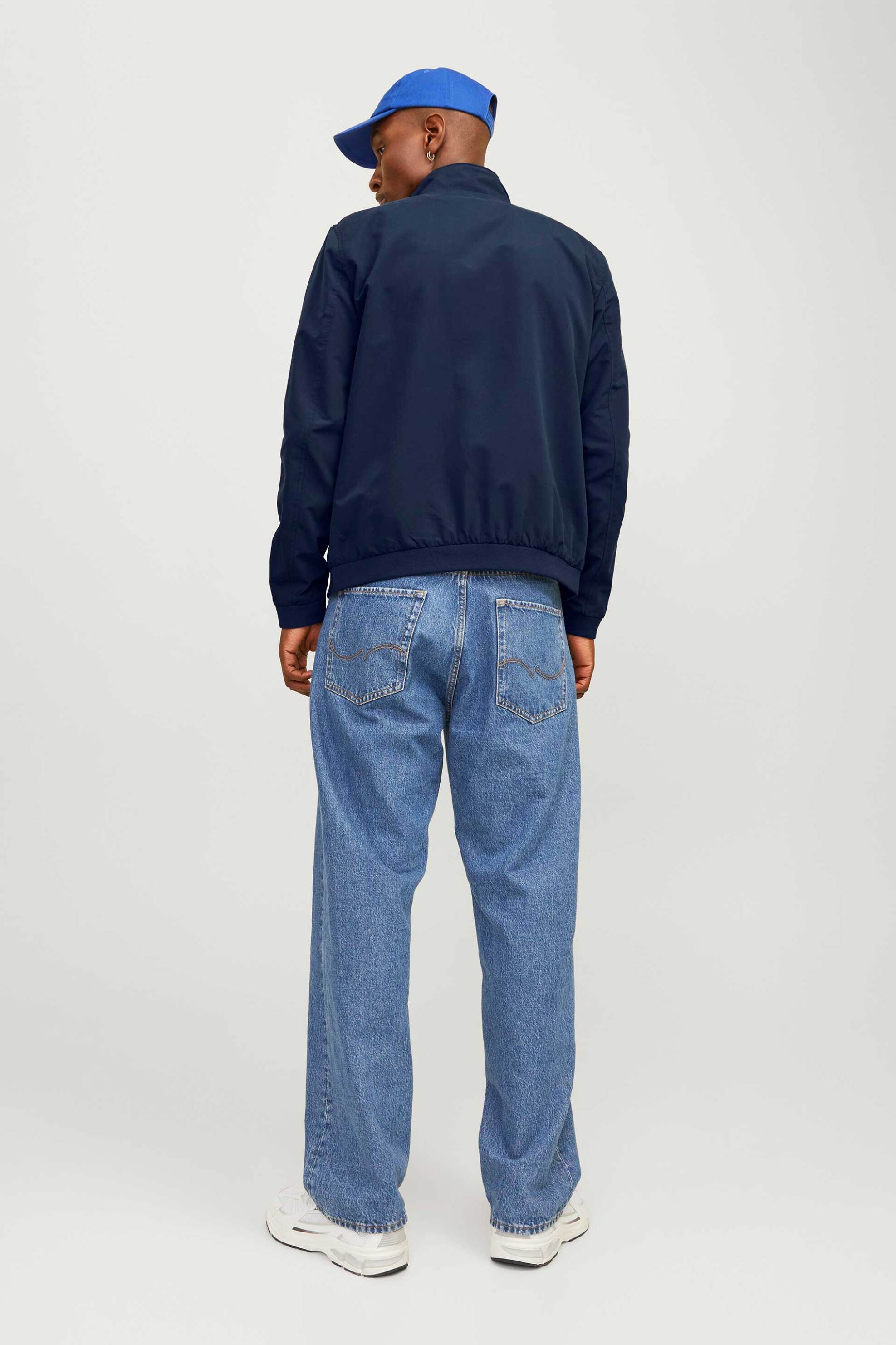 Jack Jones Ανδρικό Bomber Jacket με Ψηλό Λαιμό - 12204277 Μπλε Σκούρο