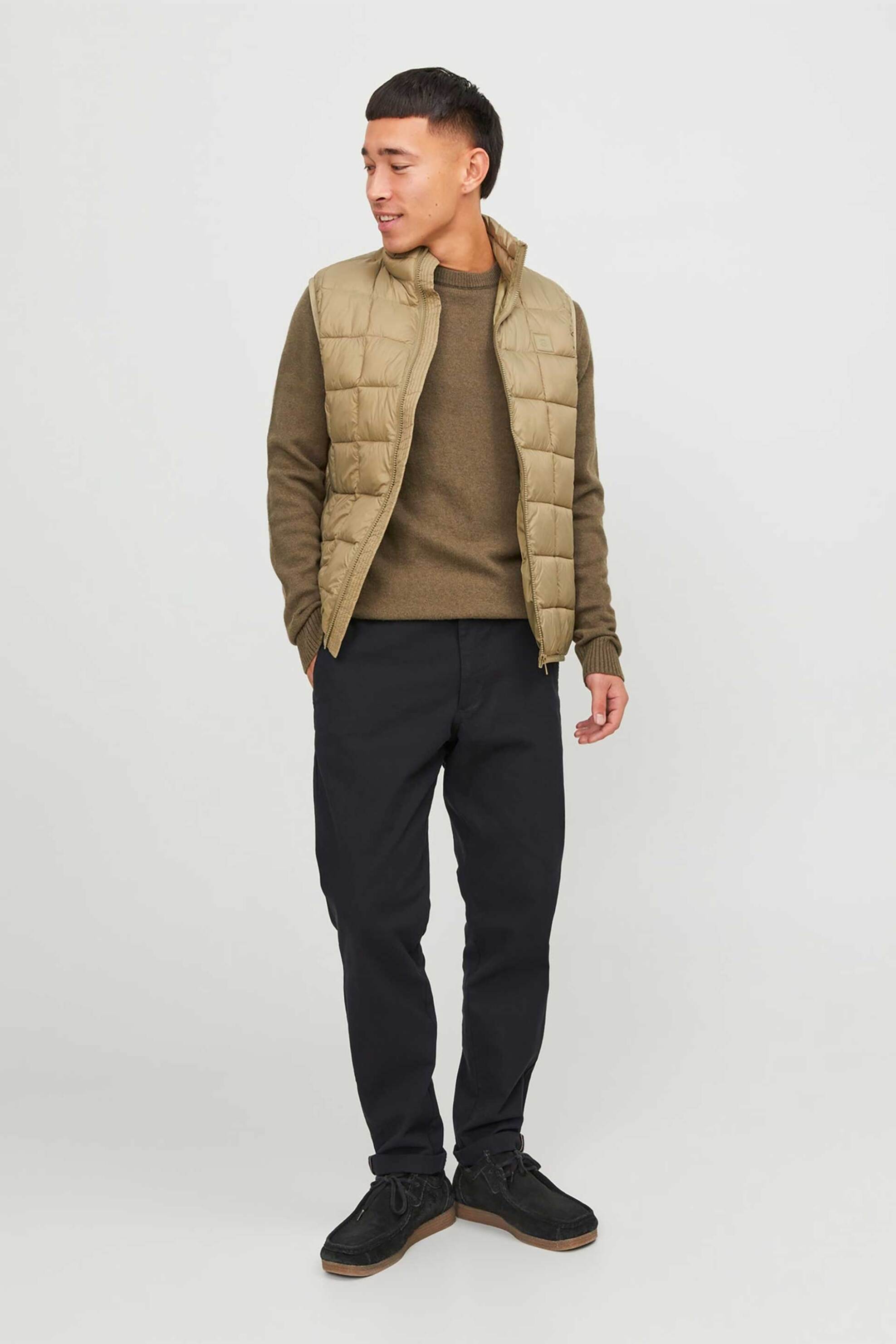 JACK & JONES ανδρικό chino παντελόνι Slim Fit - 12206198 Μαύρο φωτογραφία