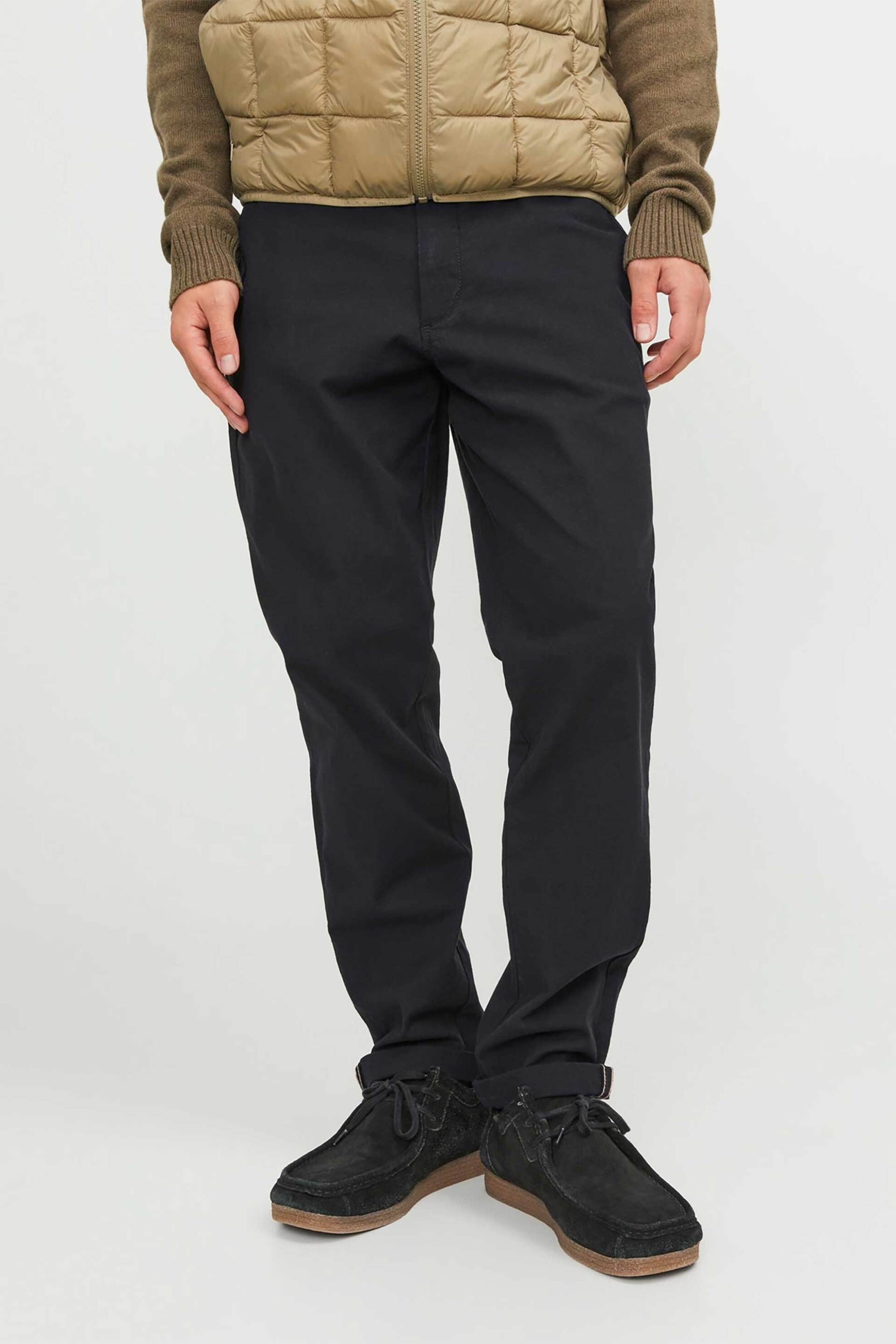 JACK & JONES ανδρικό chino παντελόνι Slim Fit - 12206198 Μαύρο φωτογραφία