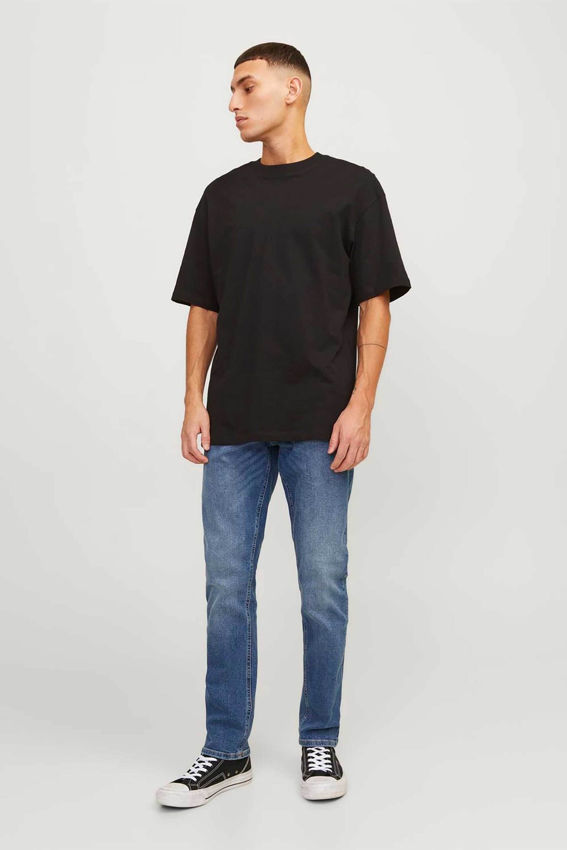 JACK & JONES ανδρικό τζην παντελόνι πεντάτσεπο Slim Fit "Mf 031" - 12184473 Denim Blue