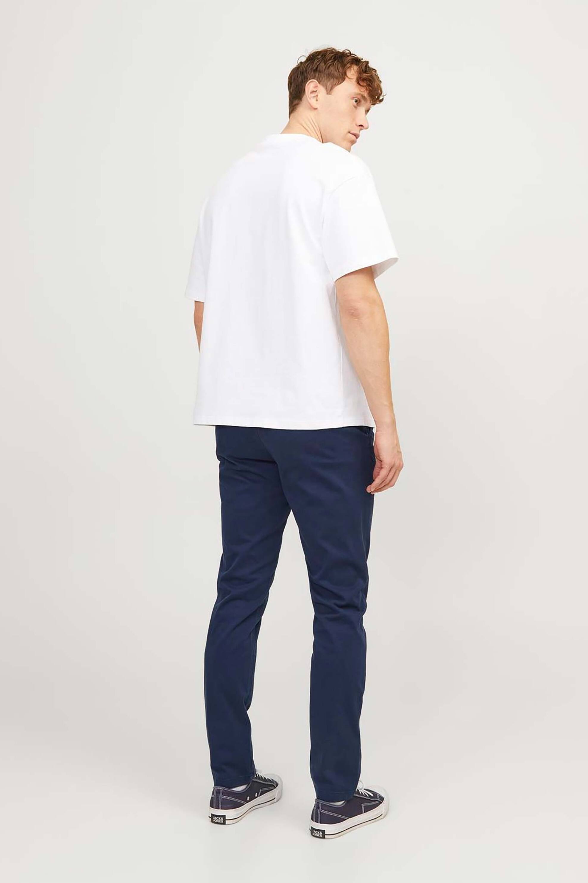 Jack Jones Ανδρικό Παντελόνι Chino Slim Fit - 12150148-** Μπλε Σκούρο