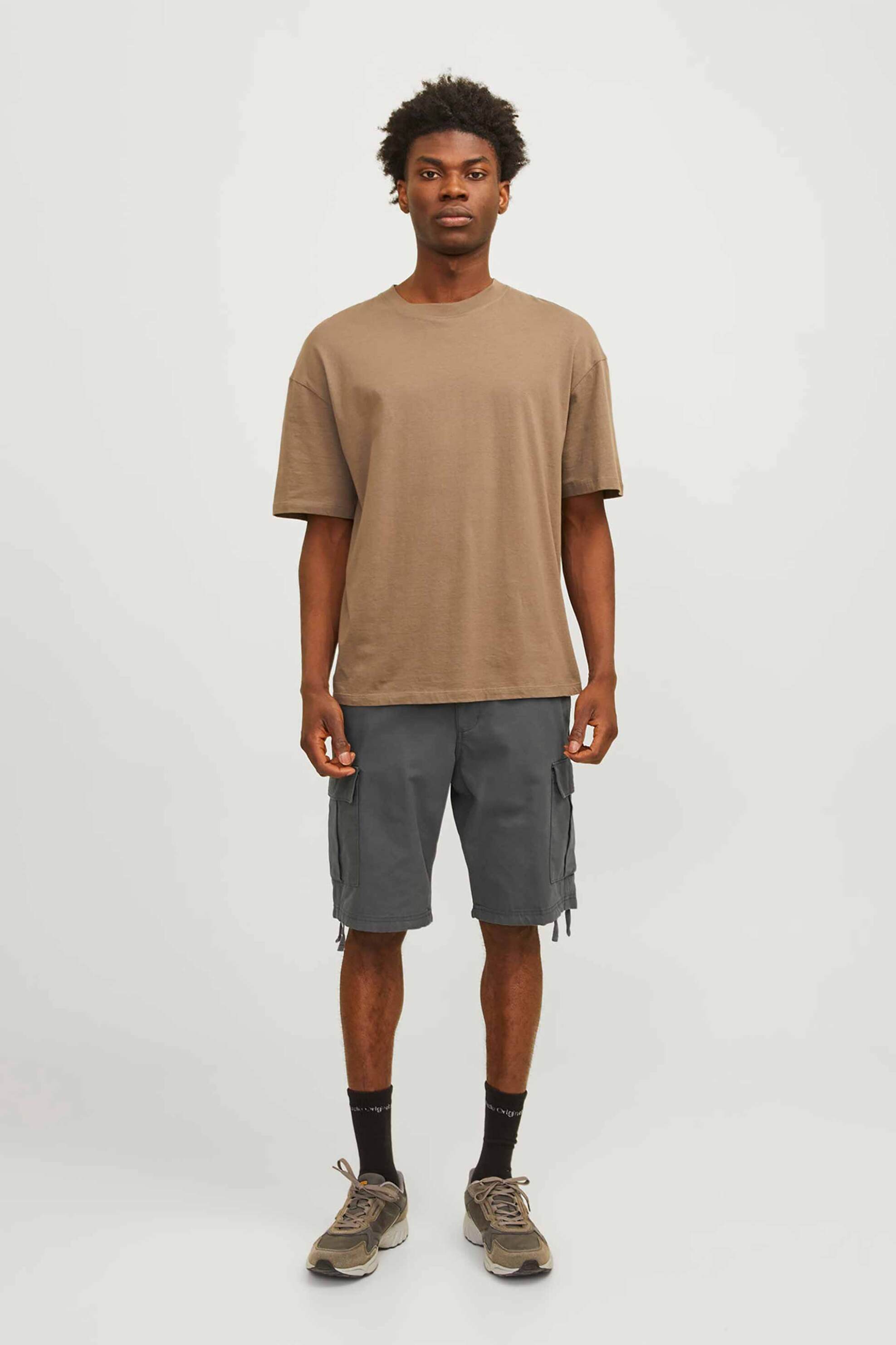 JACK & JONES ανδρική cargo βερμούδα Regular Fit - 12248685 Ανθρακί