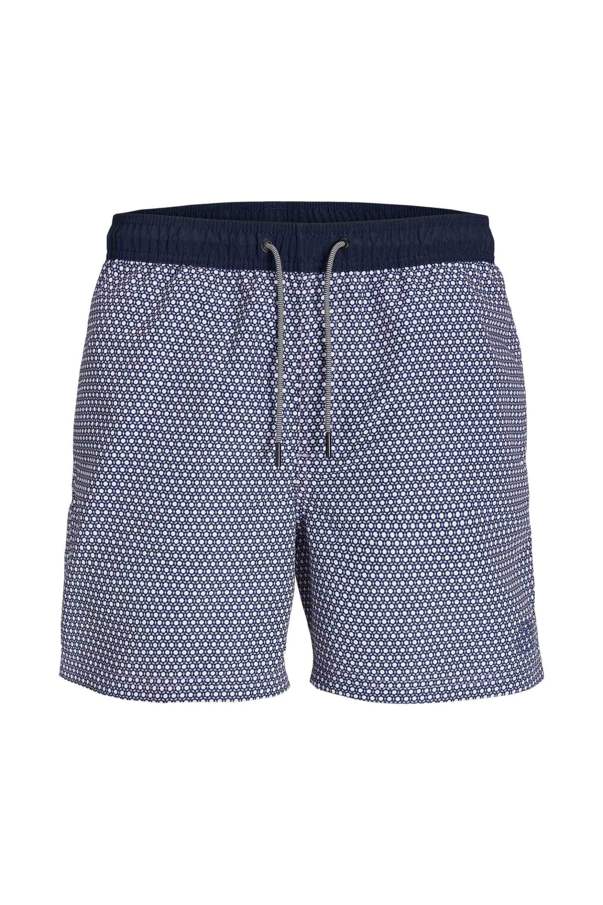 JACK & JONES ανδρικό μαγιό σορτς με all-over print - 12253217 Μοβ