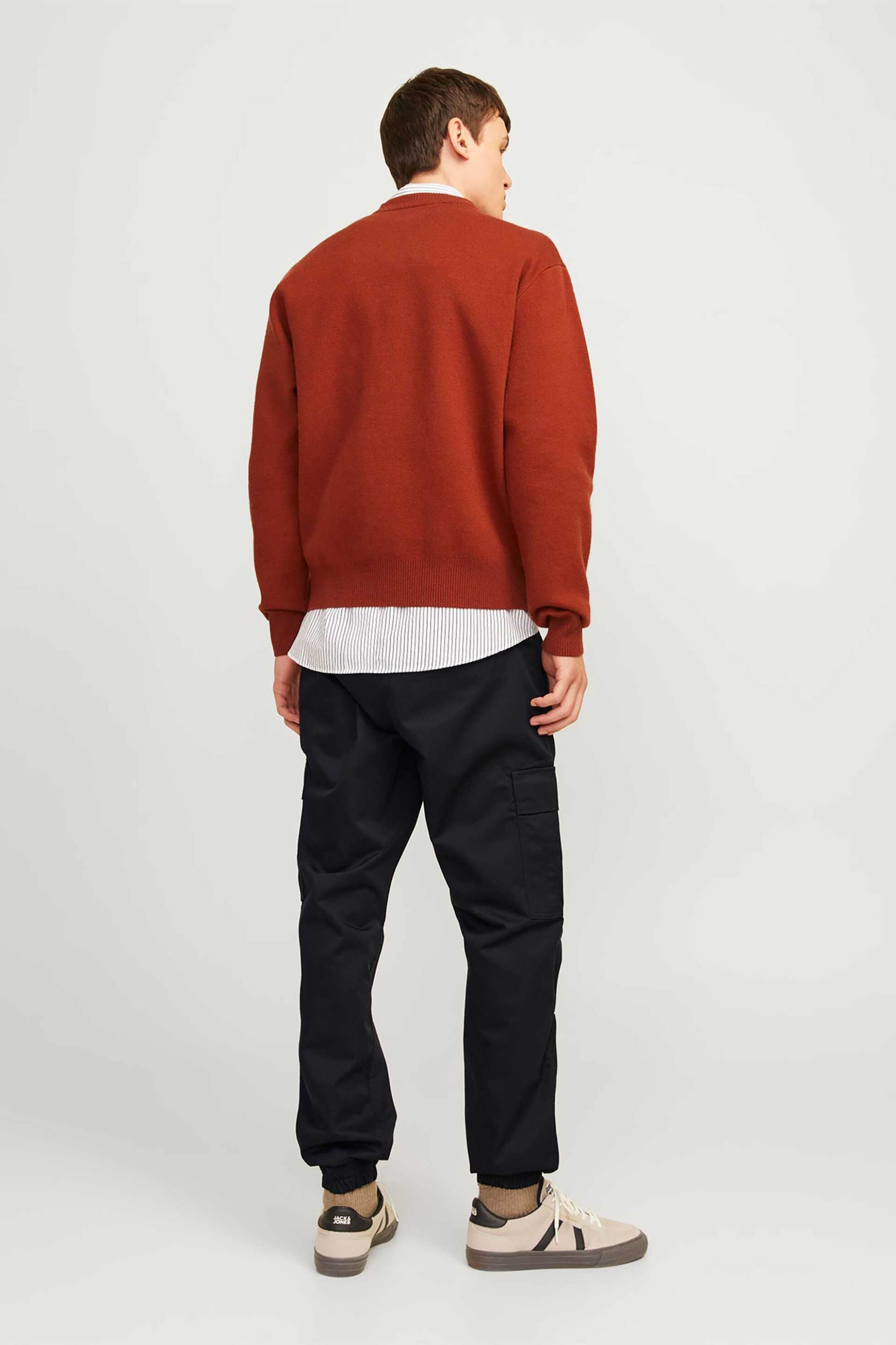 JACK & JONES ανδρικό cargo παντελόνι Relaxed Fit - 12258324 Μαύρο φωτογραφία