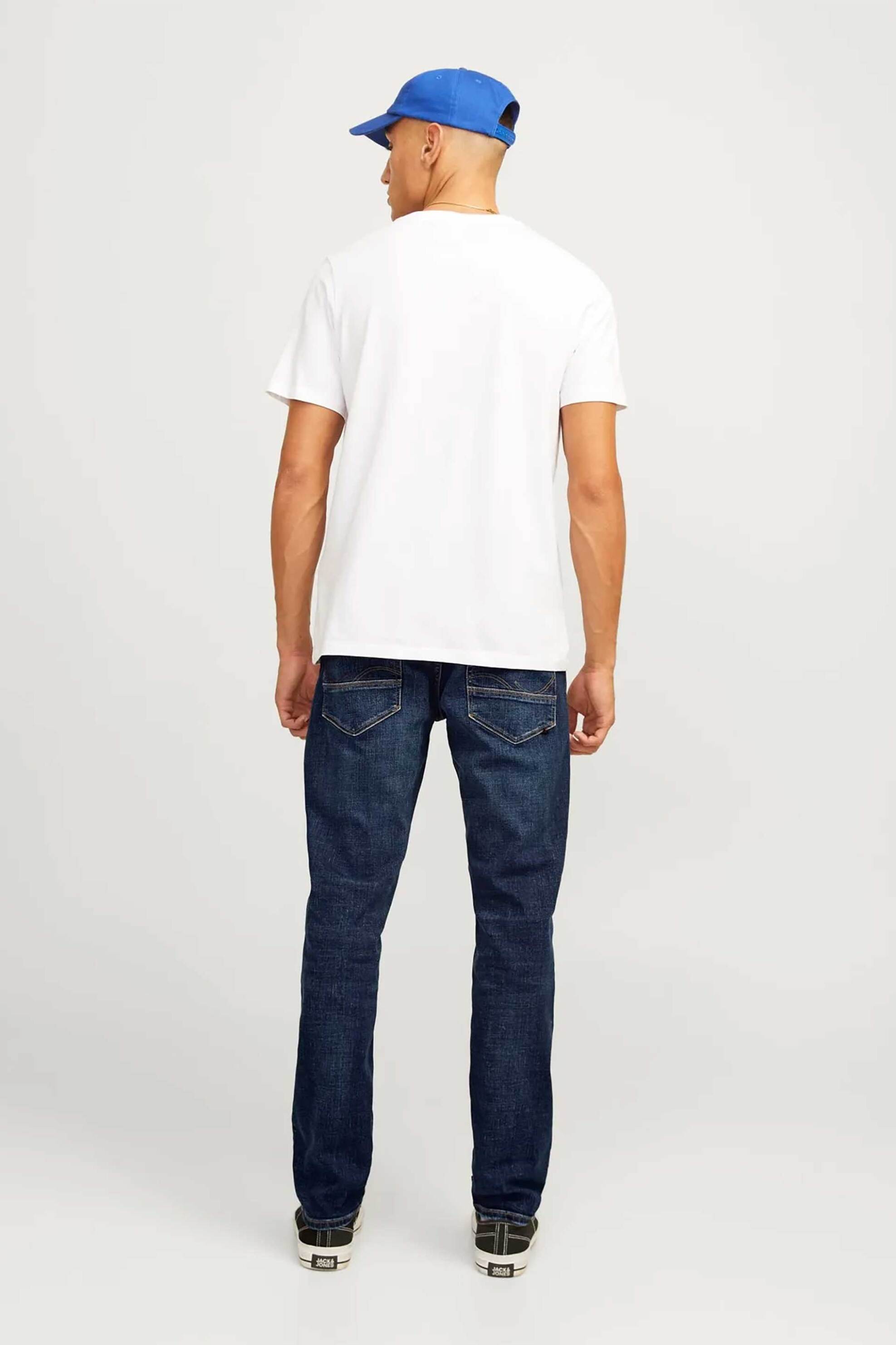 JACK & JONES ανδρικό τζιν παντελόνι Tapered Fit - 12258193 Denim Blue φωτογραφία