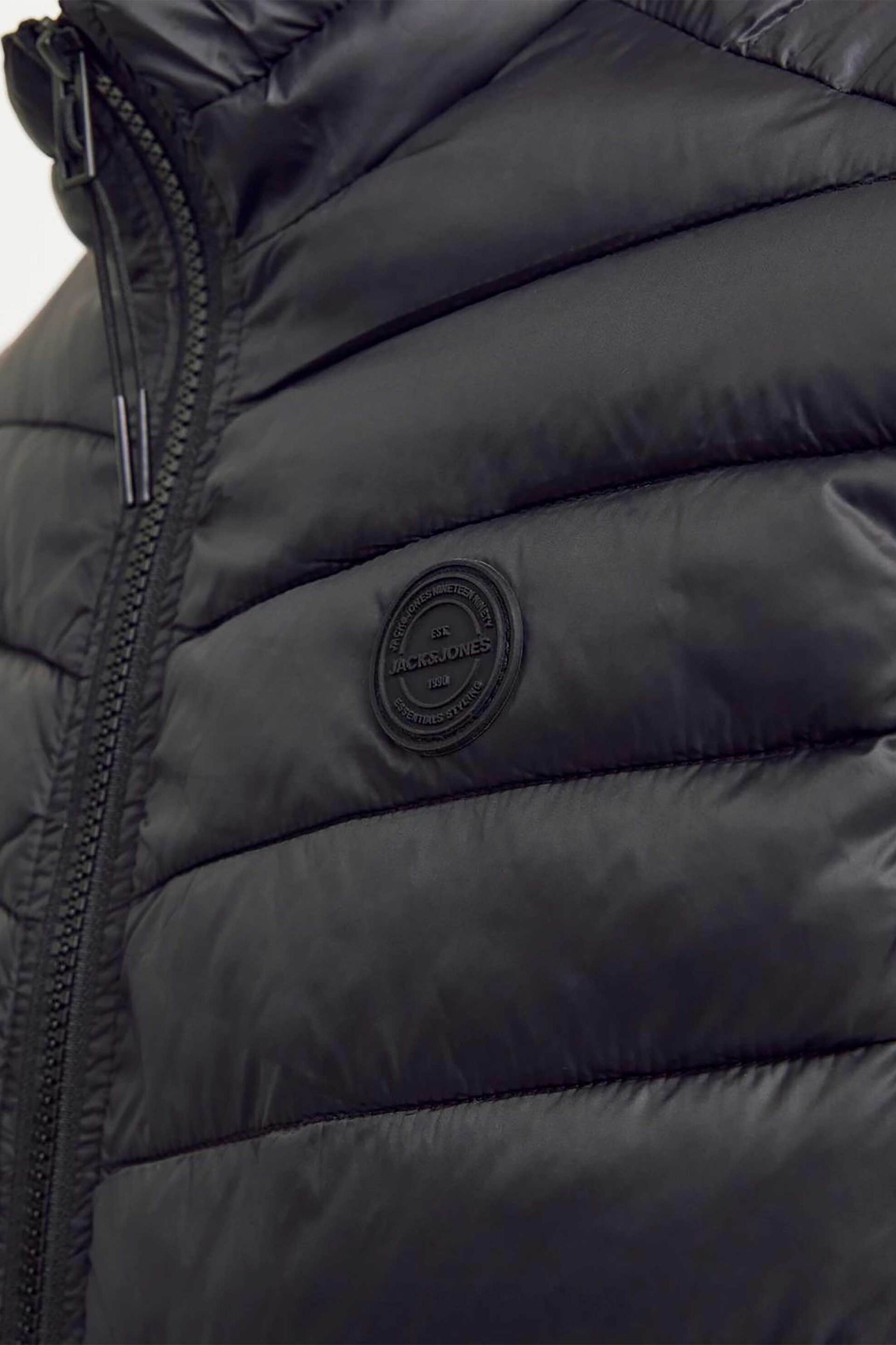 JACK & JONES ανδρικό αμάνικο μπουφάν με καπιτονέ σχέδιο - 12258457 Μαύρο φωτογραφία