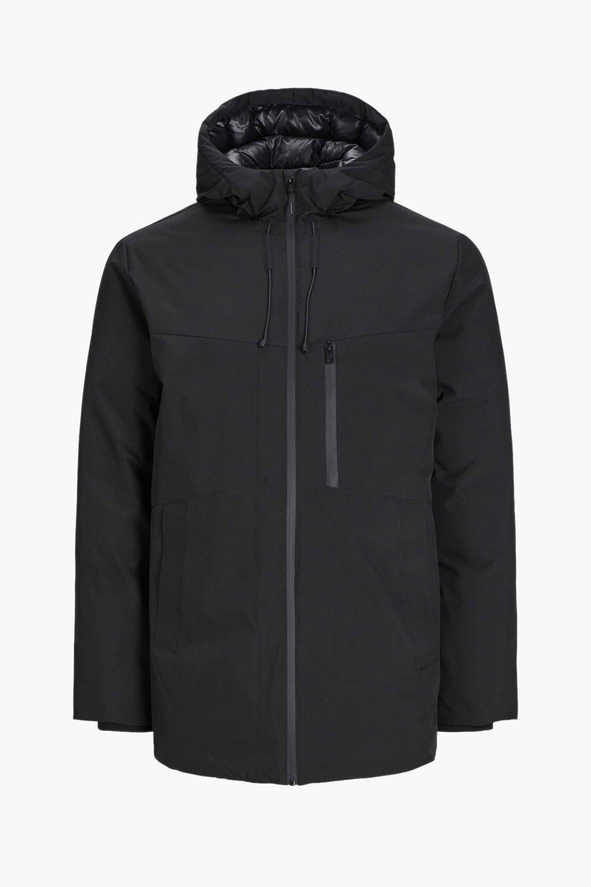 JACK & JONES JACK & JONES ανδρικό μπουφάν με κουκούλα - 12256884 Μαύρο