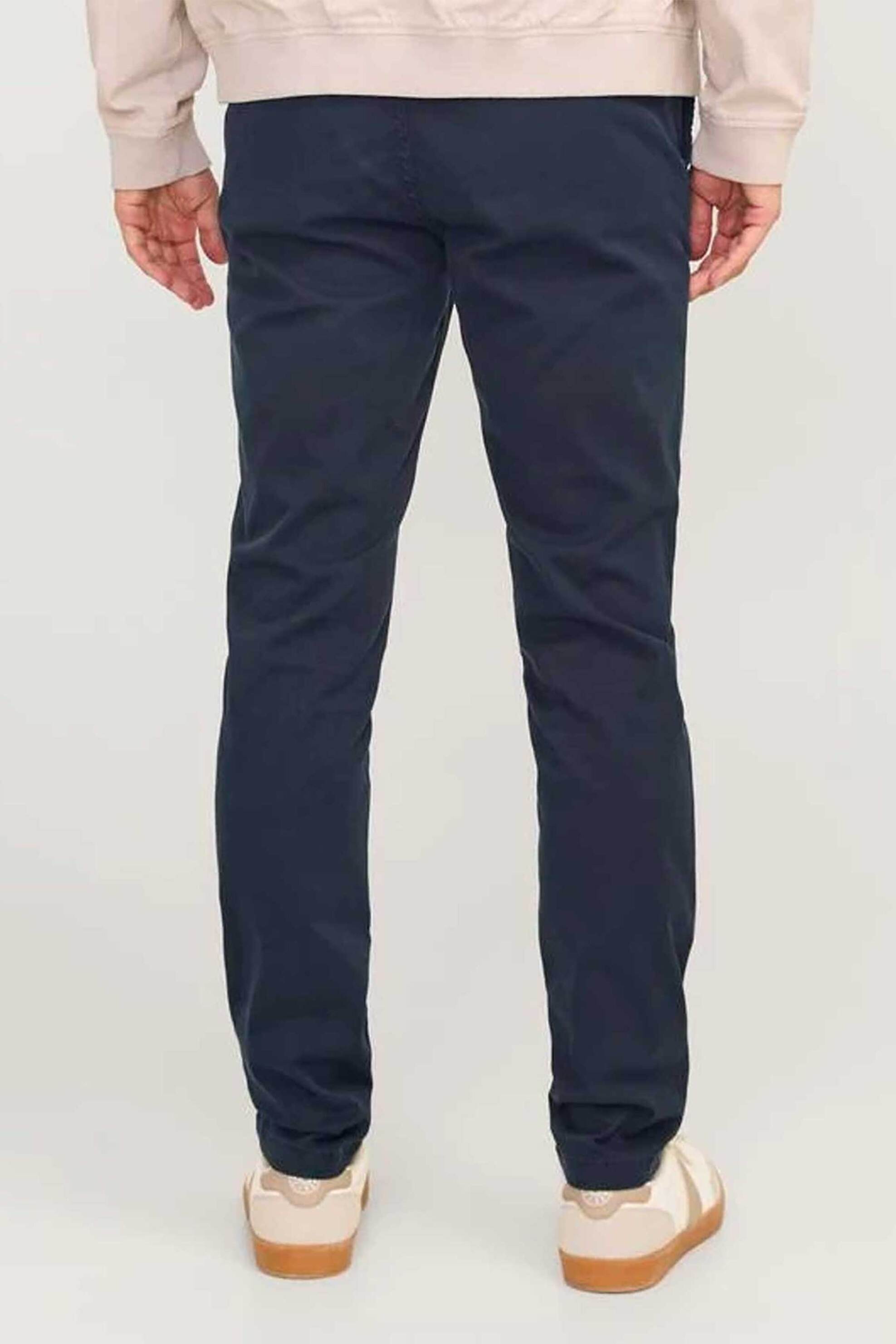 JACK & JONES ανδρικό παντελόνι chino Slim Fit - 12260904 Σκούρο Μπλε φωτογραφία
