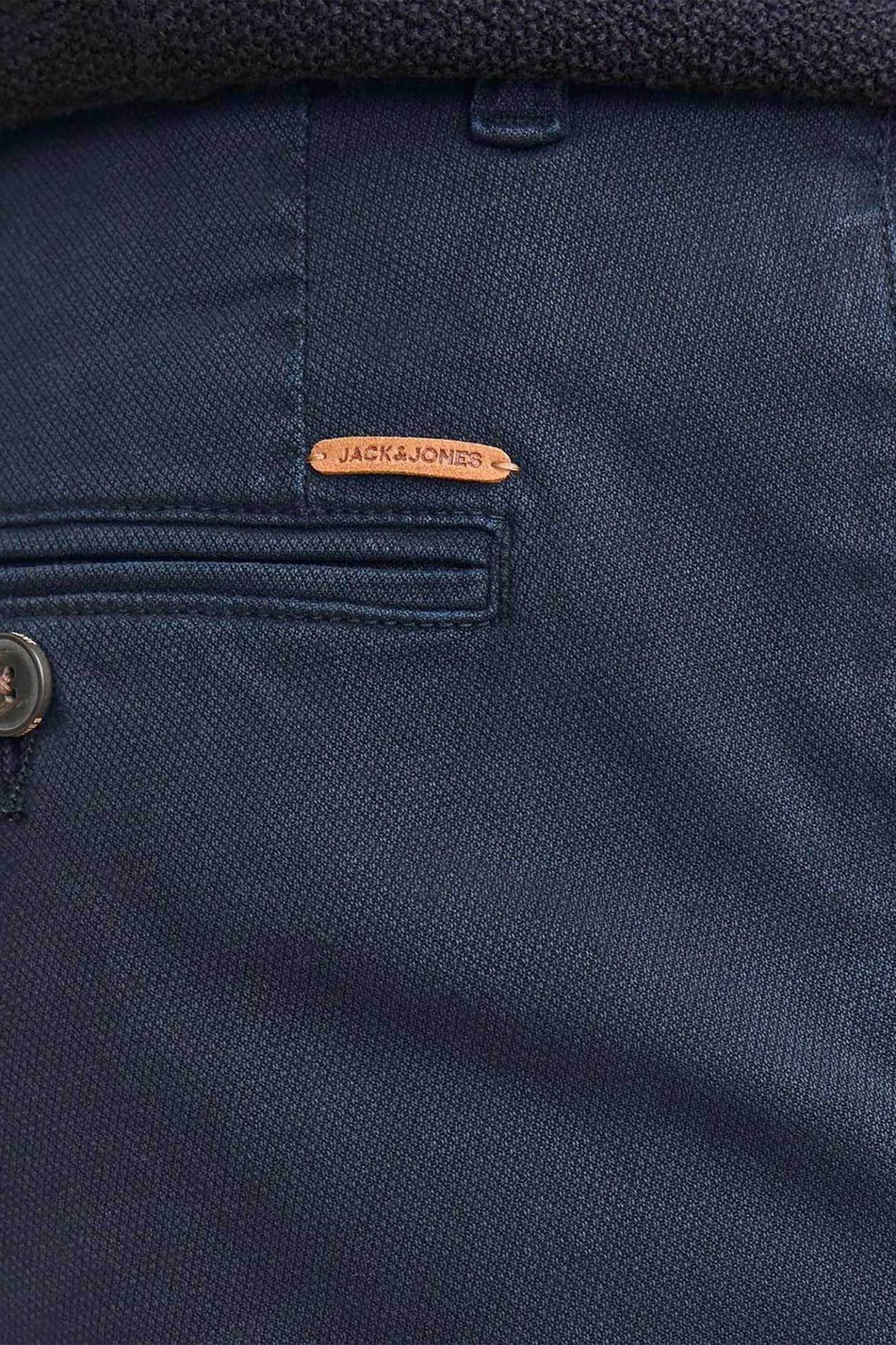 JACK & JONES ανδρικό παντελόνι chino Slim Fit - 12260904 Σκούρο Μπλε φωτογραφία
