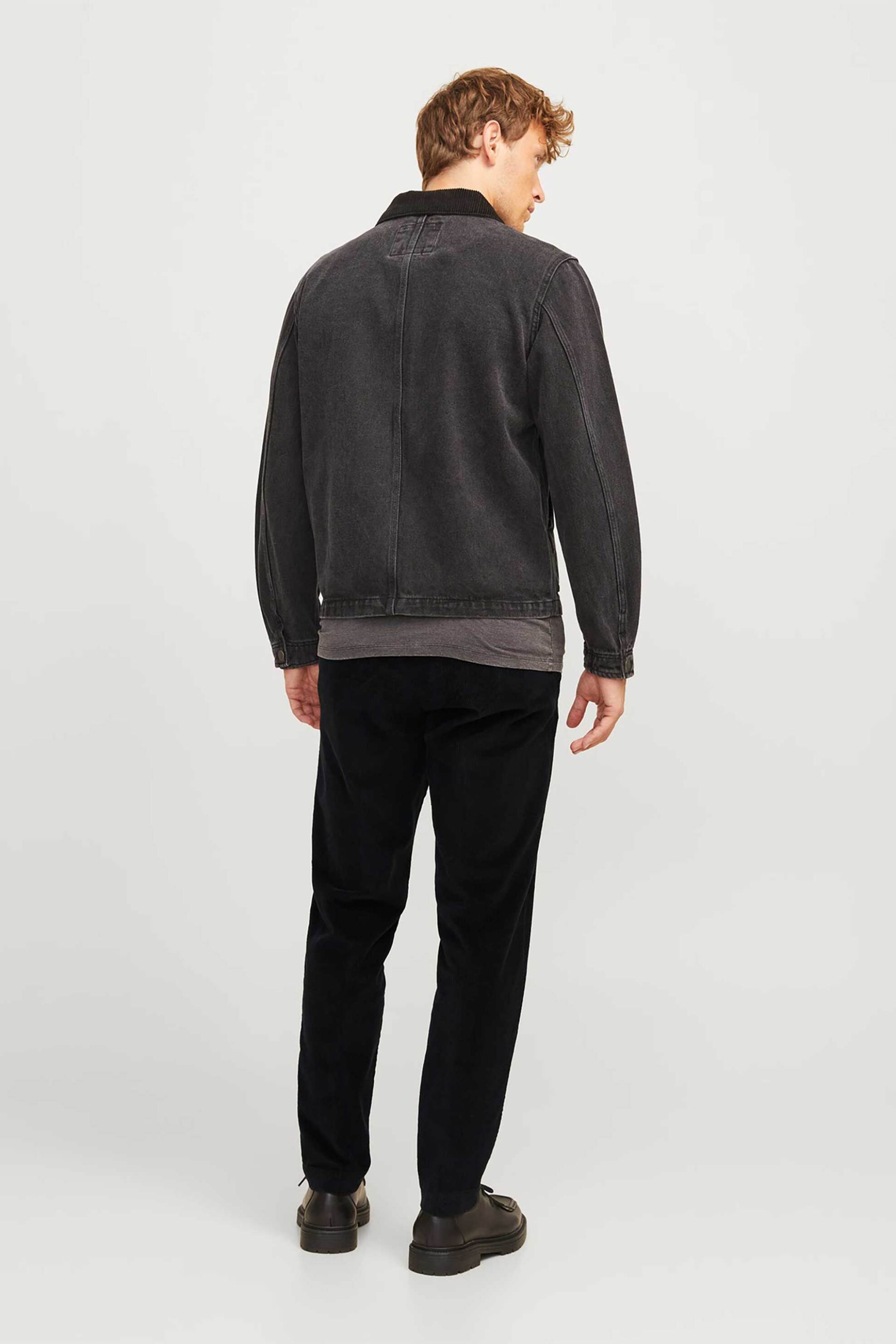 JACK & JONES ανδρικό παντελόνι chino μονόχρωμο - 12260910 Μαύρο φωτογραφία