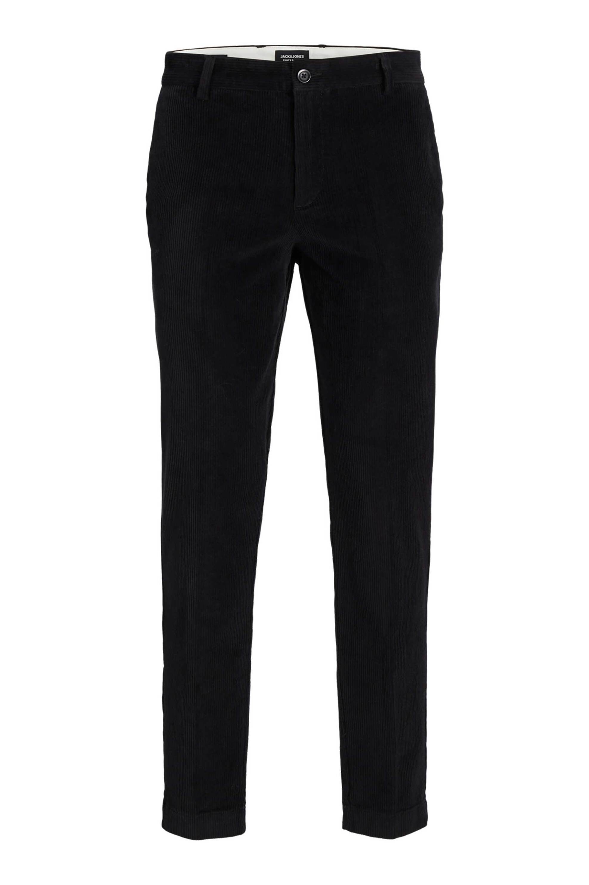 JACK & JONES ανδρικό παντελόνι chino μονόχρωμο - 12260910 Μαύρο φωτογραφία