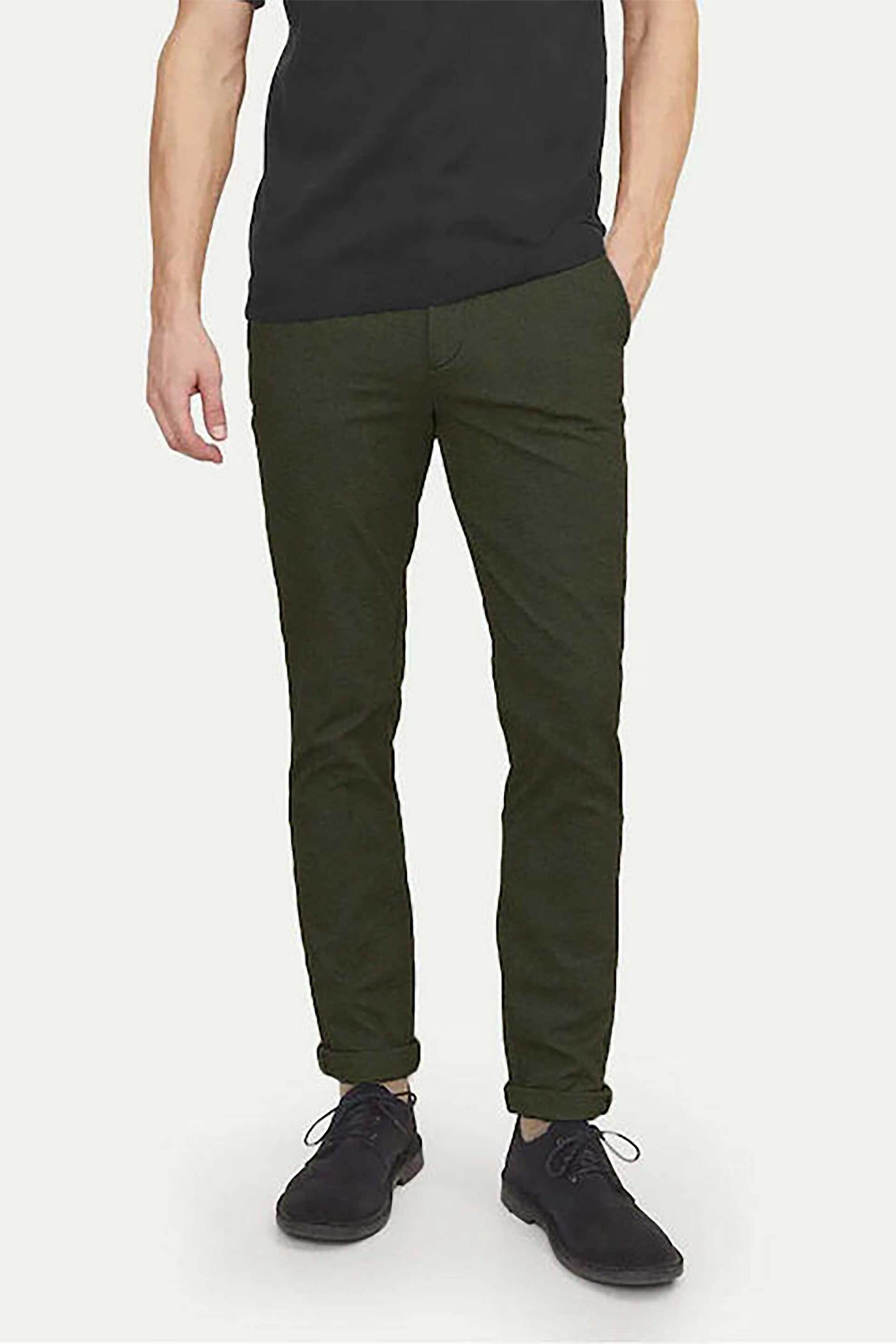 JACK & JONES JACK & JONES ανδρικό παντελόνι chino Slim Fit - 12269487 Κυπαρισσί