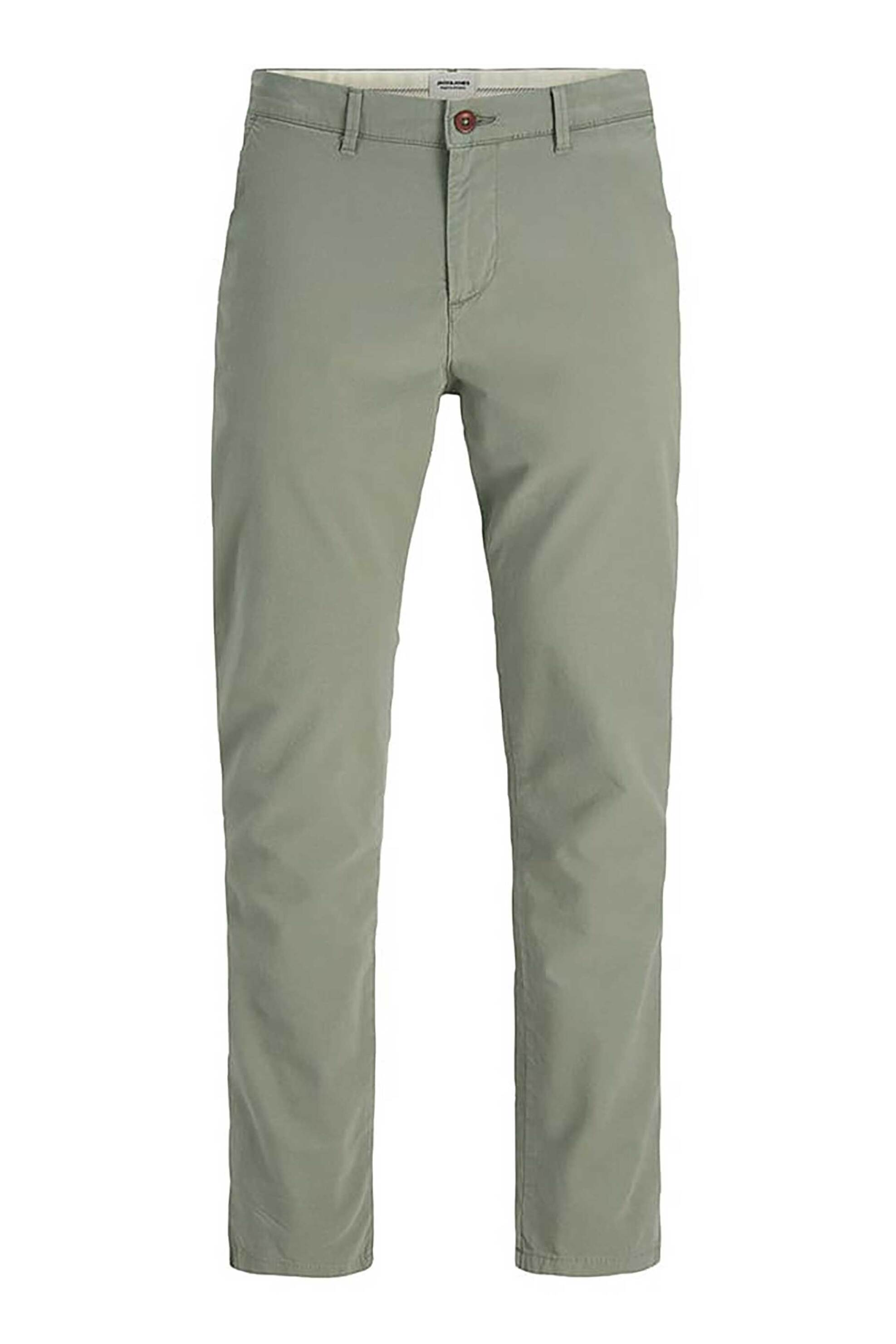 JACK & JONES ανδρικό παντελόνι chino Slim Fit - 12269487 Λαδί