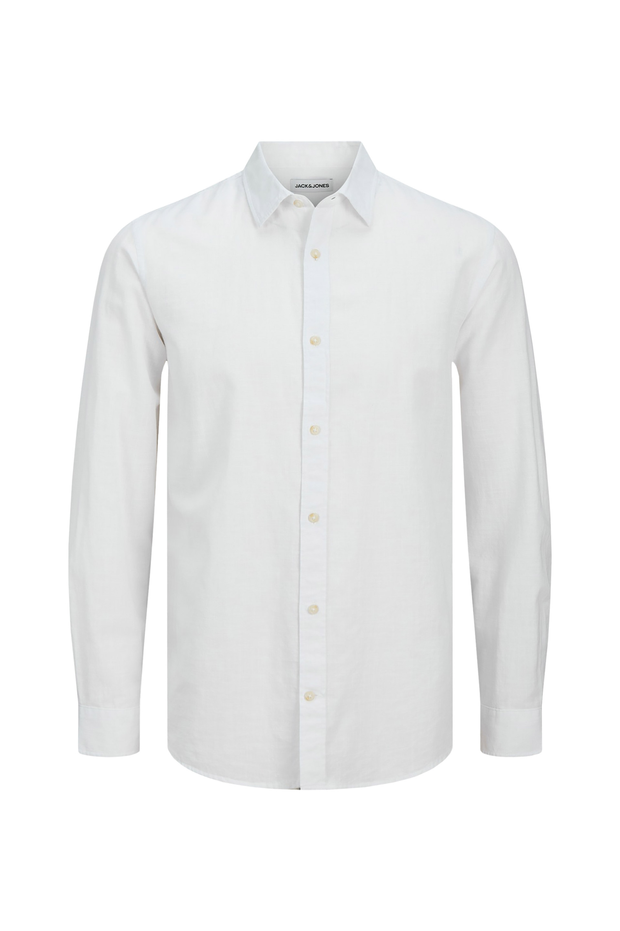 Jack Jones Ανδρικό Πουκάμισο με Ριγέ Σχέδιο Relaxed Fit - 12269315 Λευκό