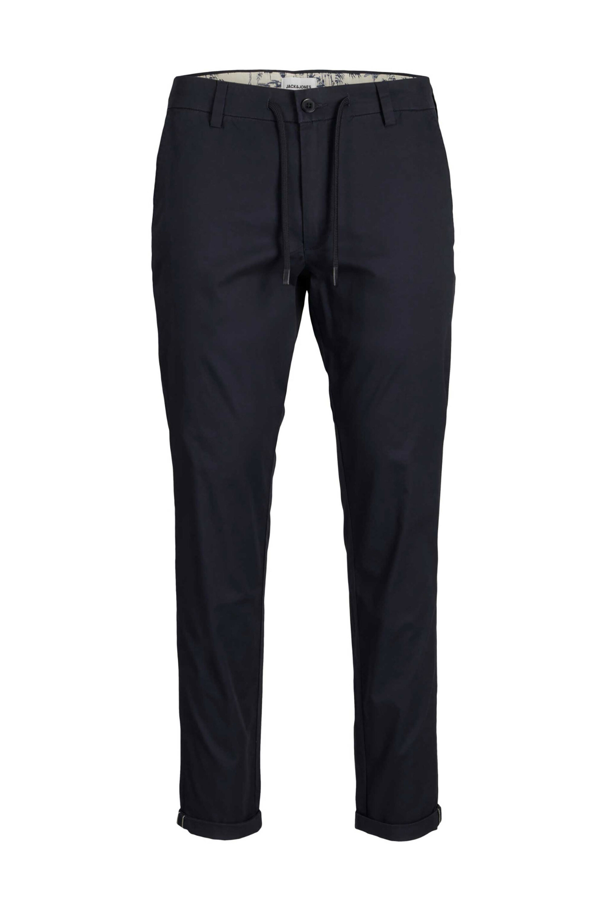 Jack Jones Ανδρικό Παντελόνι Chino Μονόχρωμο - 12253071 Μπλε Σκούρο