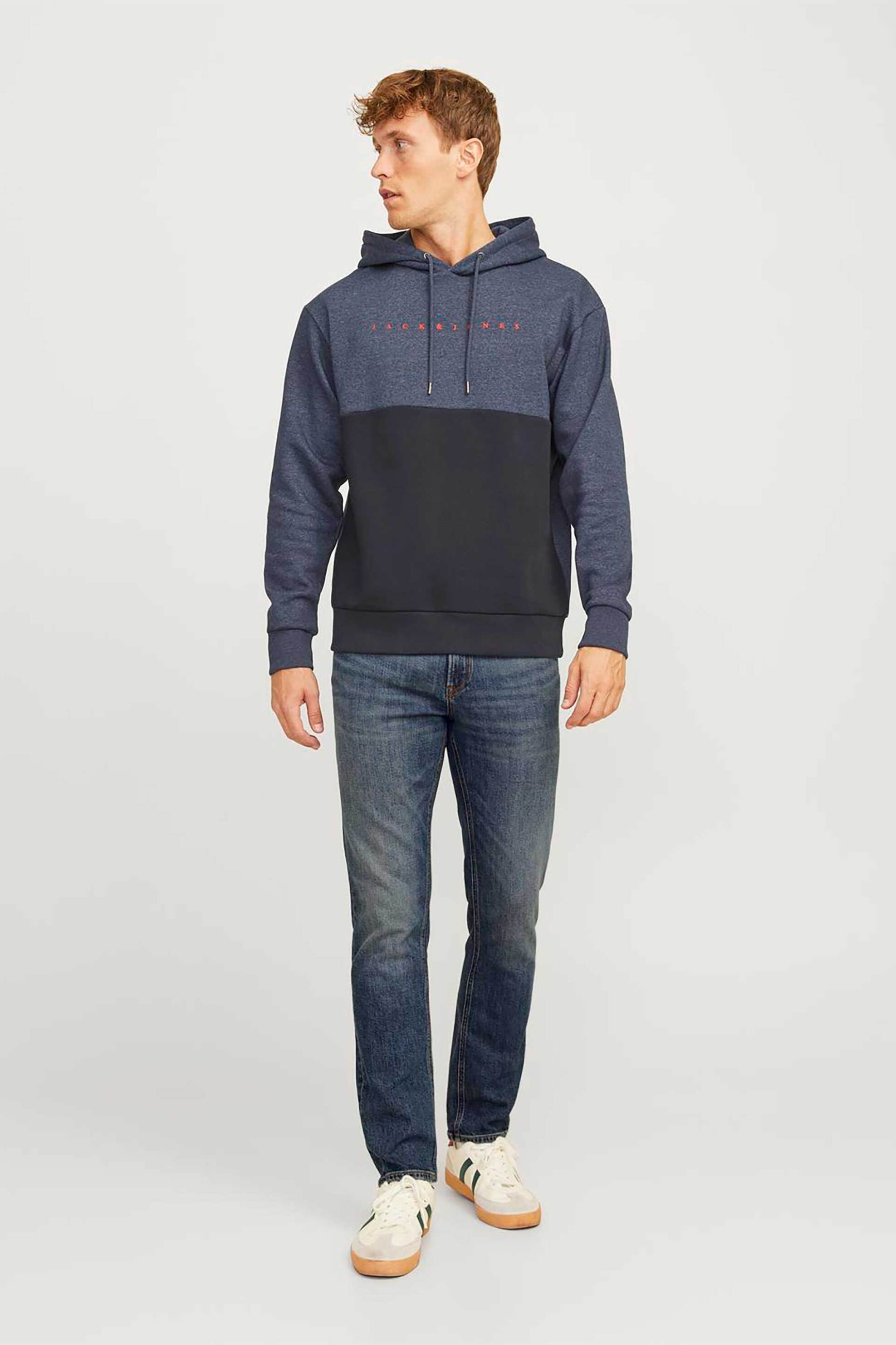 JACK & JONES JACK & JONES ανδρικό τζιν παντελόνι πεντάτσεπο Regular Fit "Jjlclark" - 12258105 Denim Blue