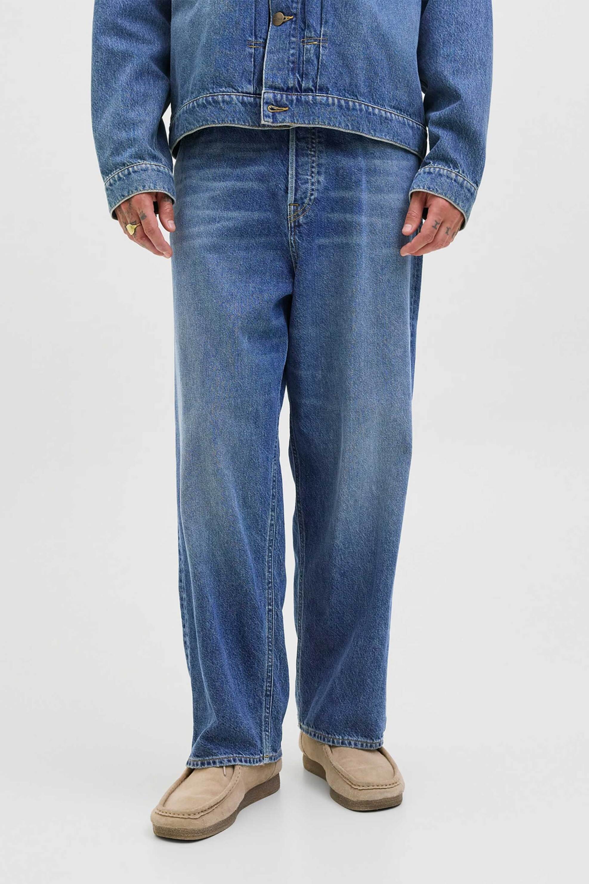 JACK & JONES ανδρικό πεντάτσεπο τζιν παντελόνι ''Jjiron Jjoriginal Sq 366'' - 12278101 Denim Blue φωτογραφία