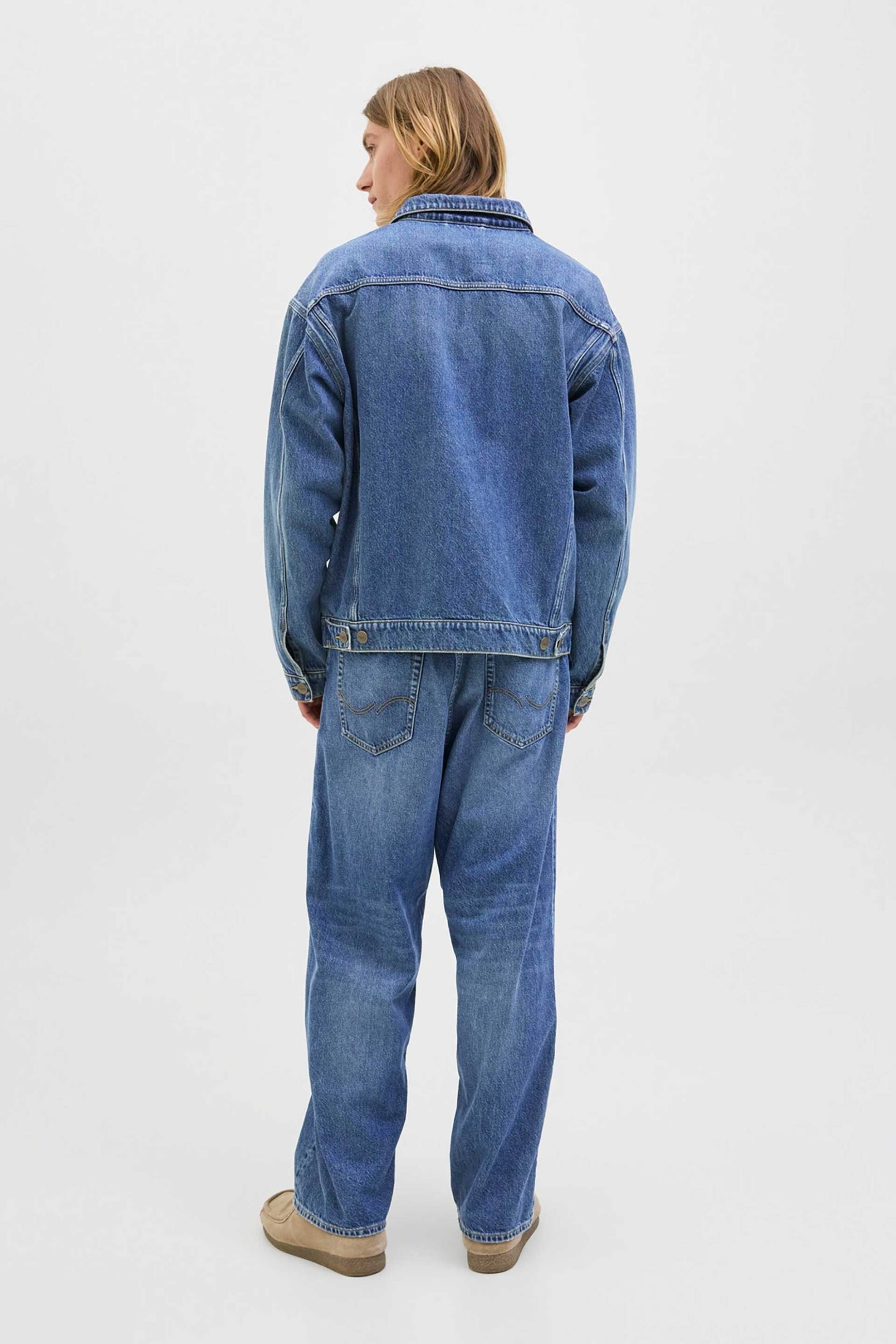 JACK & JONES ανδρικό πεντάτσεπο τζιν παντελόνι ''Jjiron Jjoriginal Sq 366'' - 12278101 Denim Blue φωτογραφία