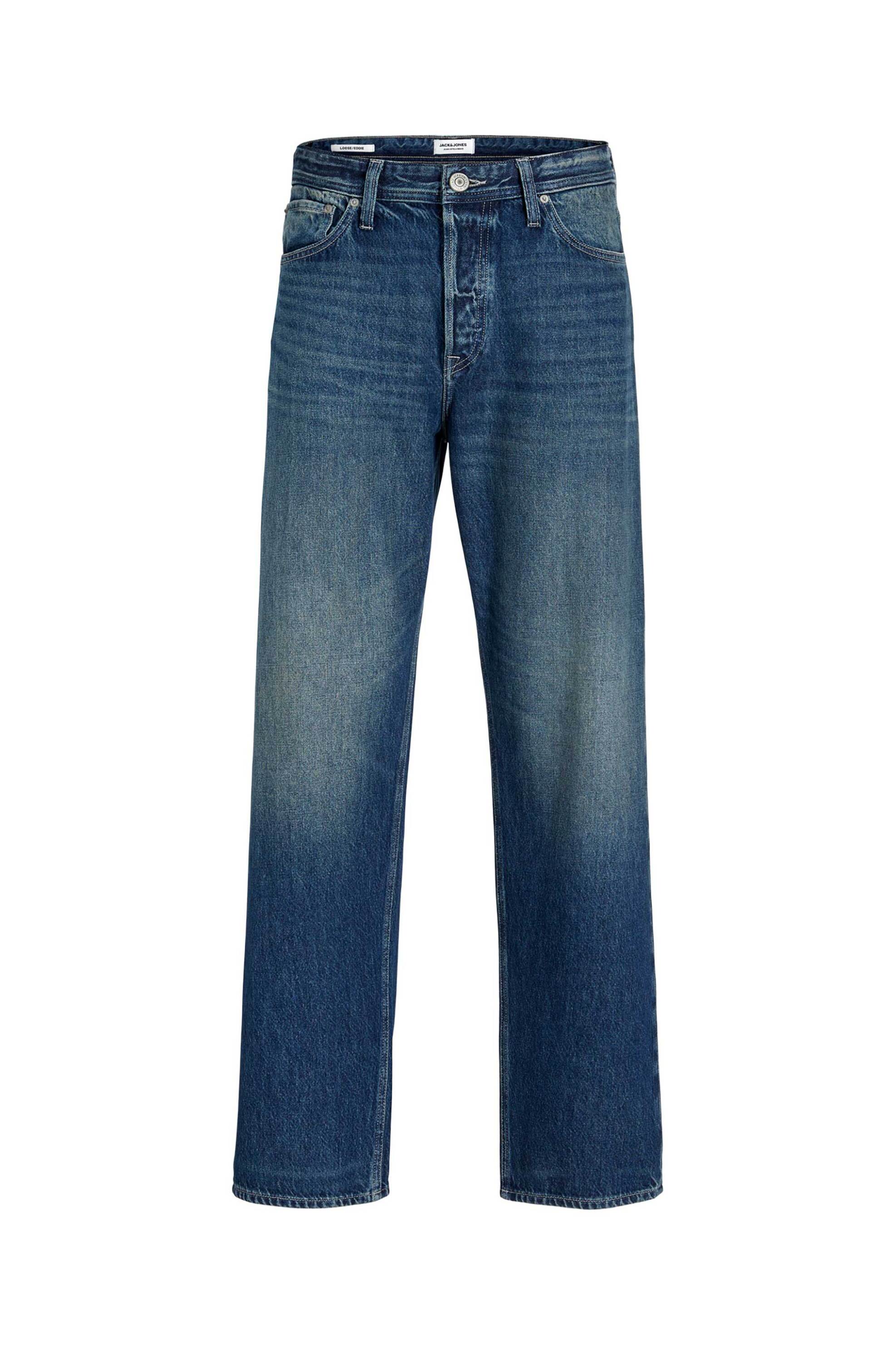 JACK & JONES ανδρικό τζιν παντελόνι πεντάτσεπο Loose Fit ''Jjieddie Jjoriginal'' - 12278114 Denim Blue φωτογραφία