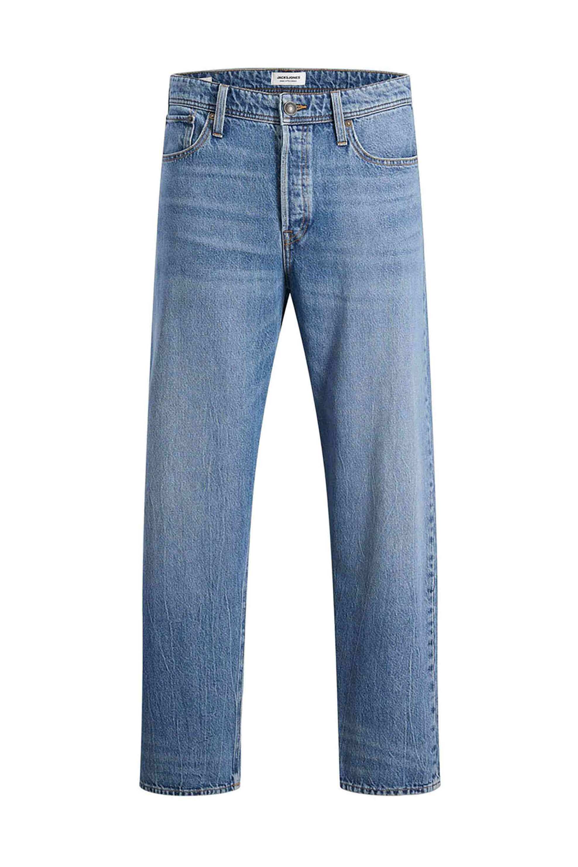 JACK & JONES JACK & JONES ανδρικό τζιν παντελόνι πεντάτσεπο Regular Fit - 12278123 Denim Blue