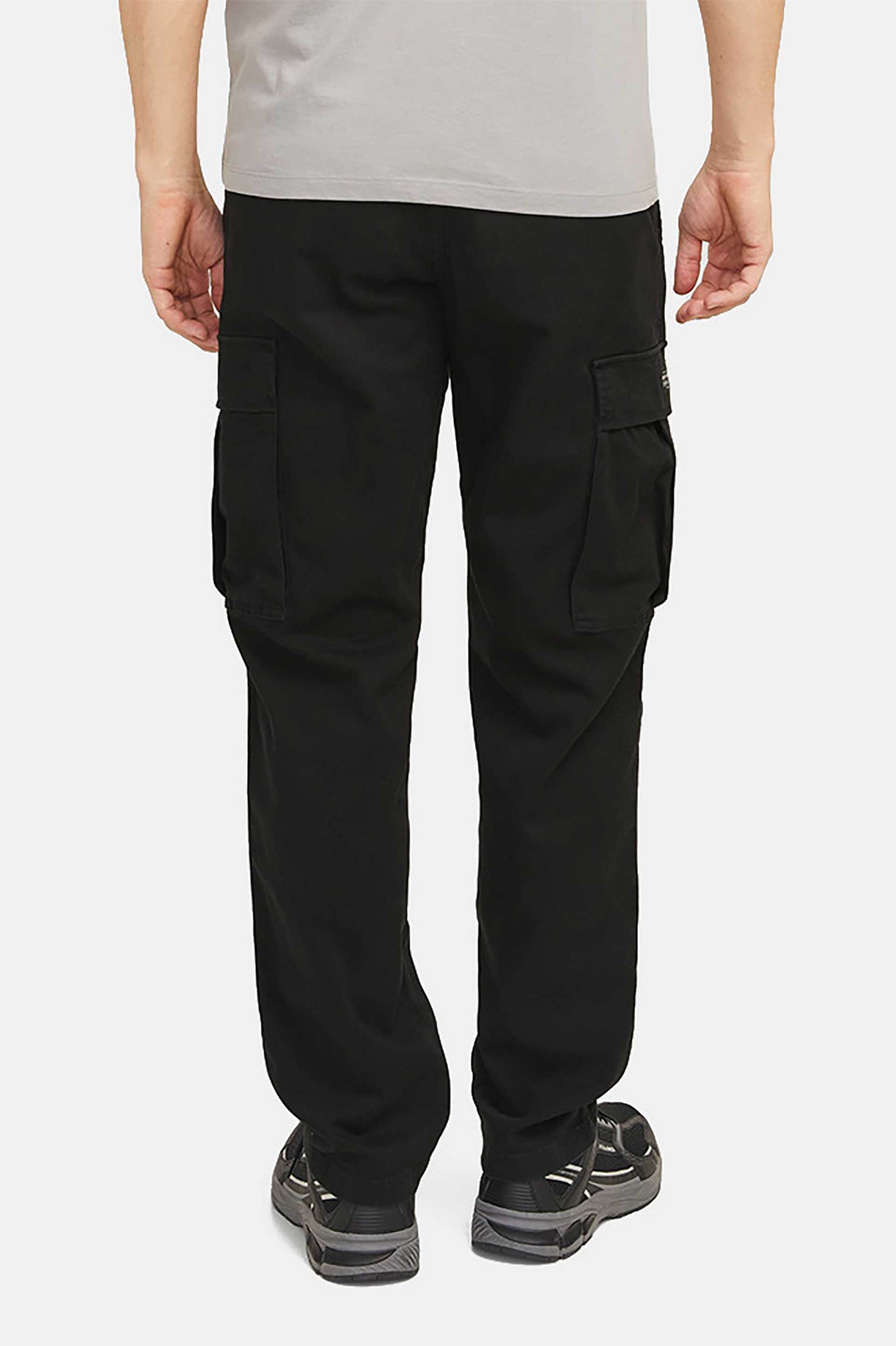 JACK & JONES ανδρικό παντελόνι cargo Loose Fit - 12268364 Μαύρο φωτογραφία