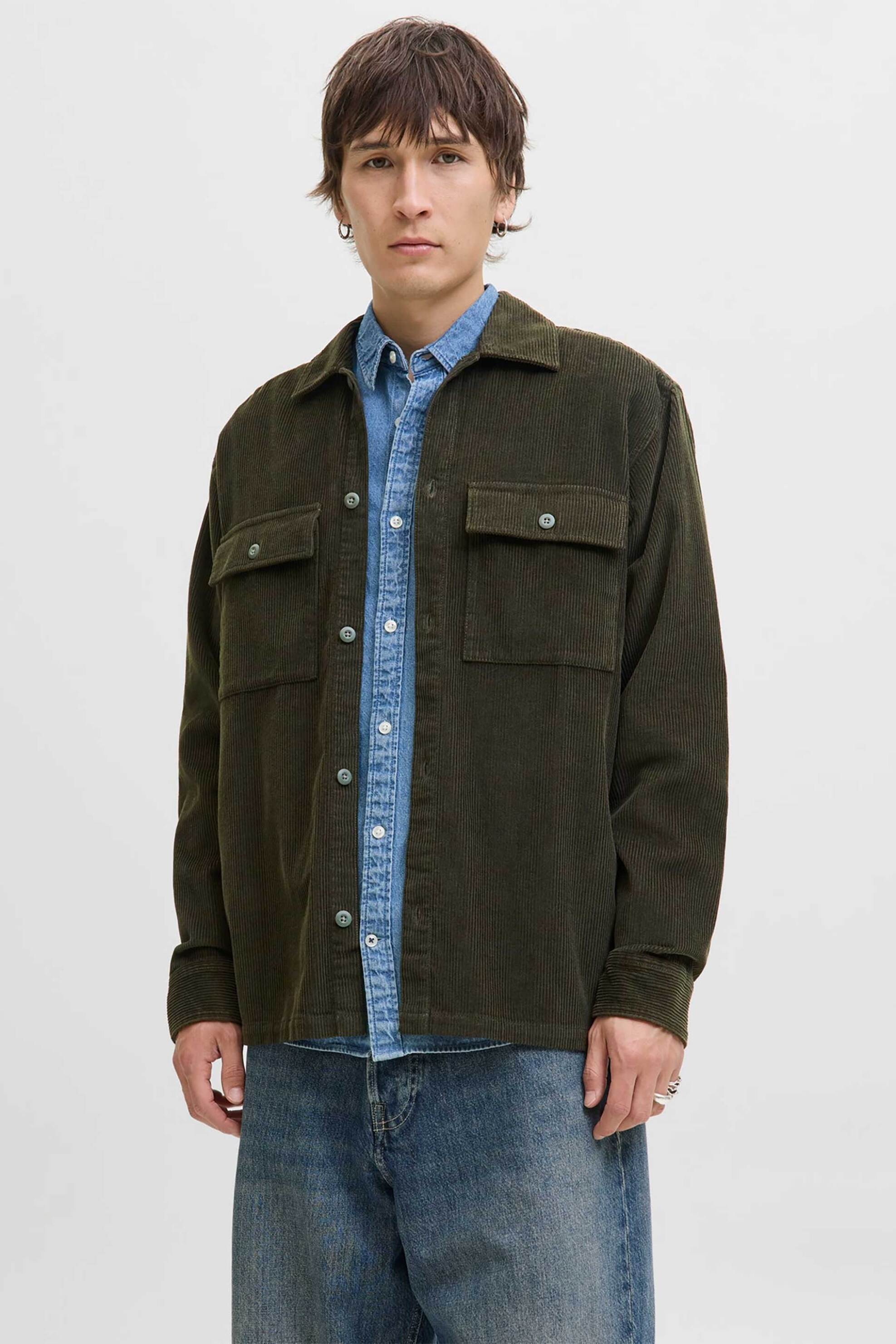 JACK & JONES ανδρικό overshirt Relaxed Fit - 12278825 Κυπαρισσί