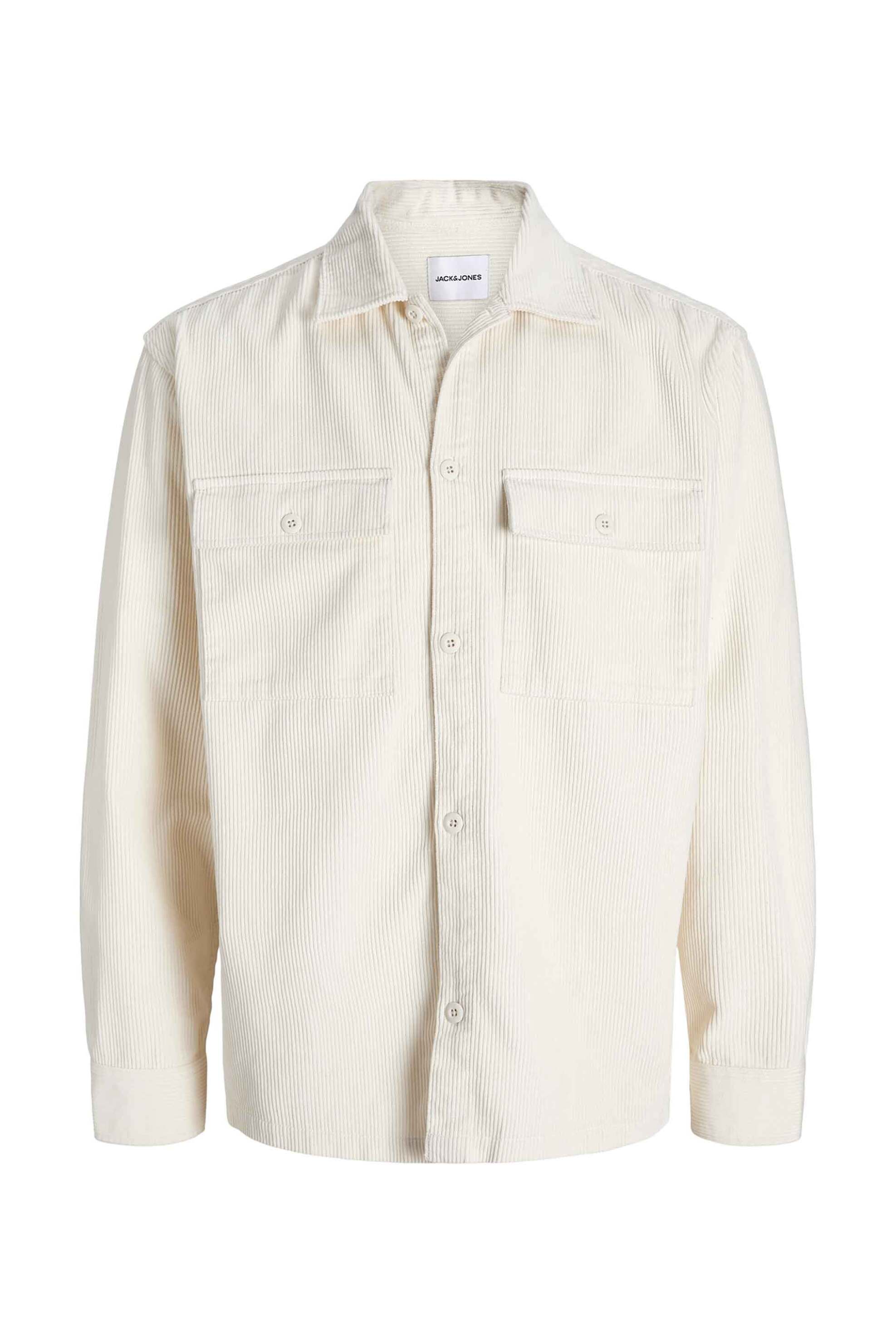 JACK & JONES ανδρικό overshirt Relaxed Fit - 12278825 Εκρού φωτογραφία