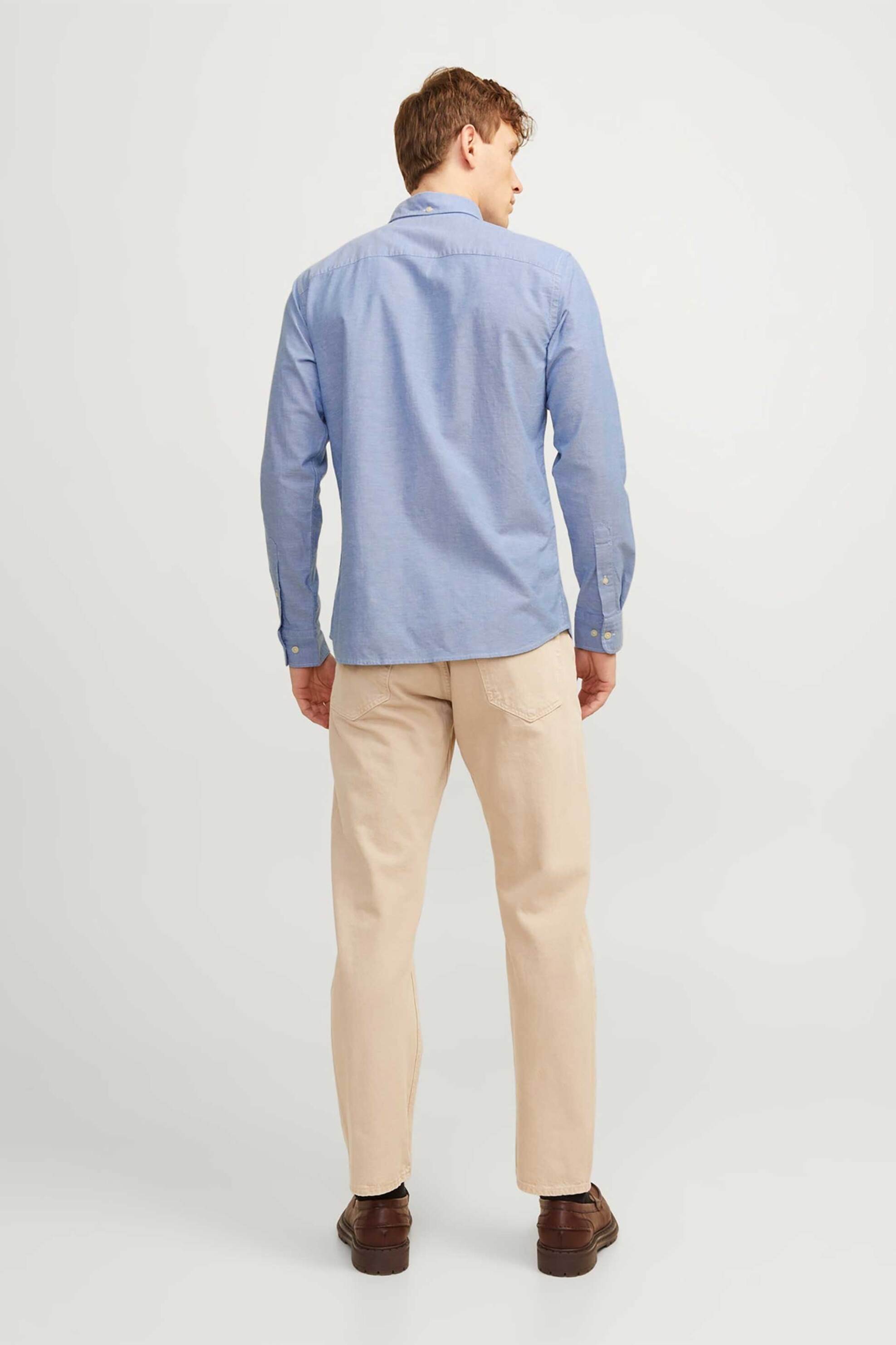 JACK & JONES ανδρικό πουκάμισο Regular Fit - 12192150 Μπλε φωτογραφία