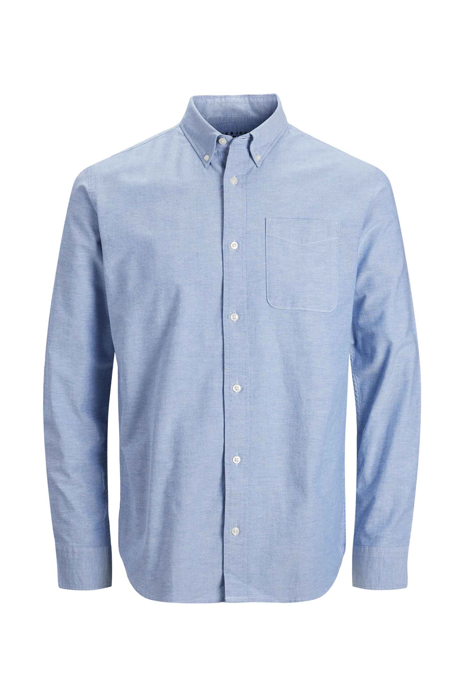 JACK & JONES ανδρικό πουκάμισο Regular Fit - 12192150 Μπλε φωτογραφία