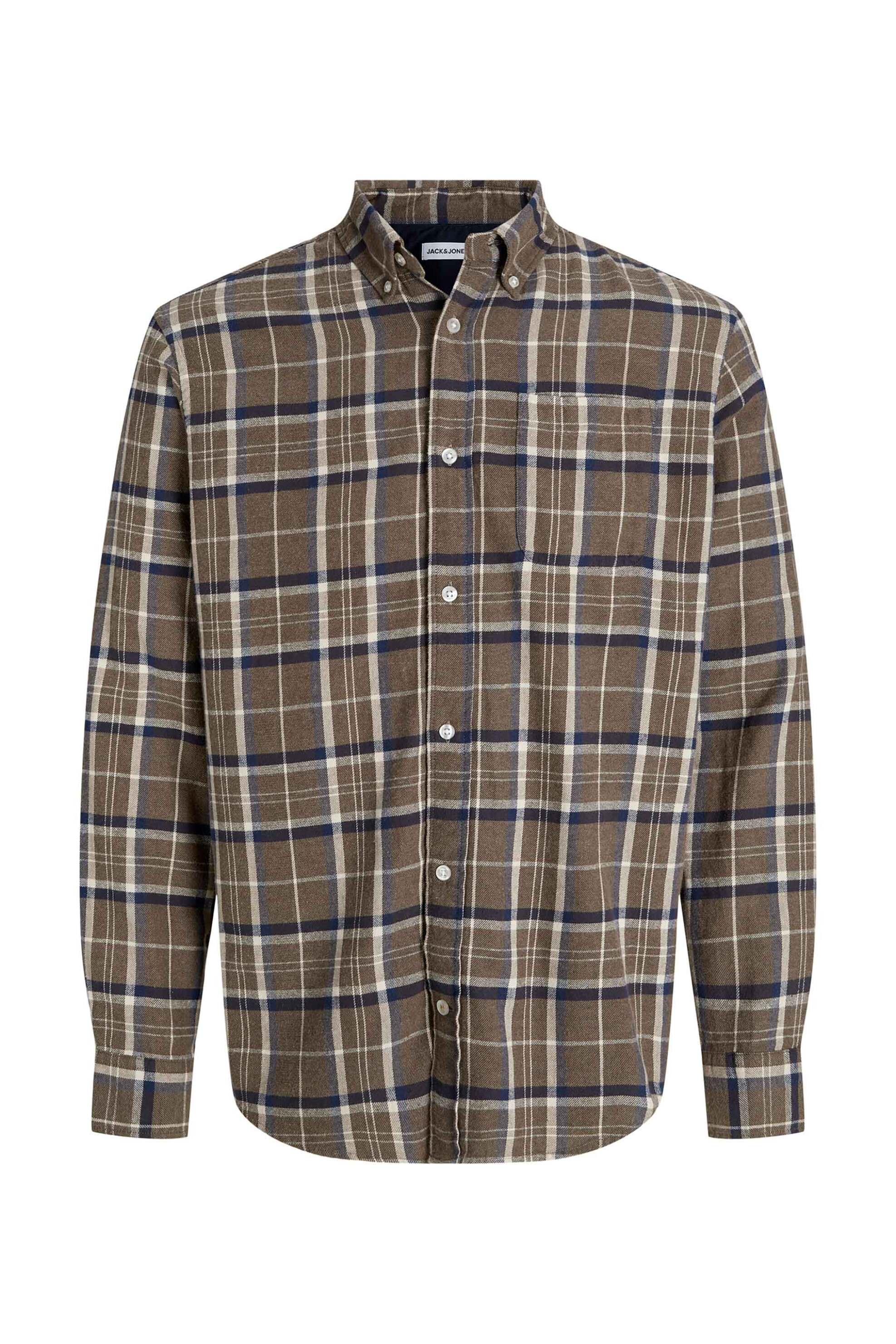 JACK & JONES ανδρικό πουκάμισο με καρό σχέδιο Regular Fit - 12278406 Κυπαρισσί φωτογραφία