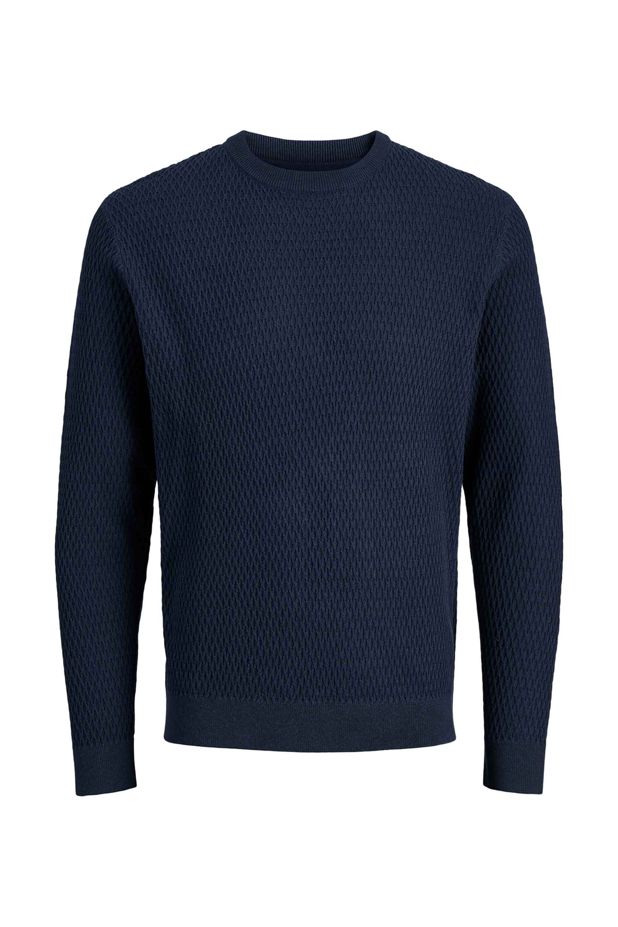 JACK & JONES ανδρικό πουλόβερ Regular Fit - 12283381 Μπλε φωτογραφία