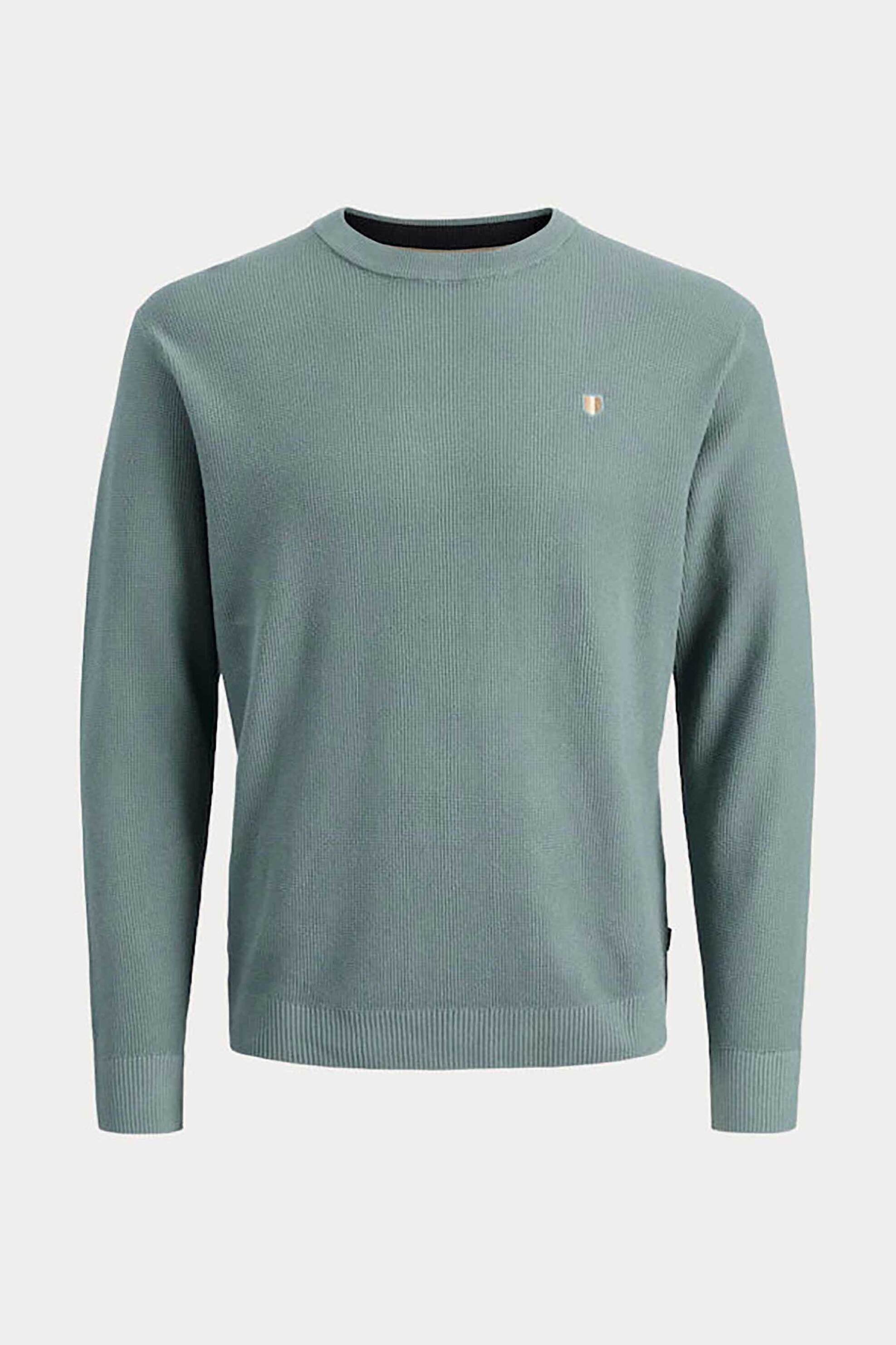 JACK & JONES ανδρικό πουλόβερ με λογότυπο - 12284353 Βεραμάν