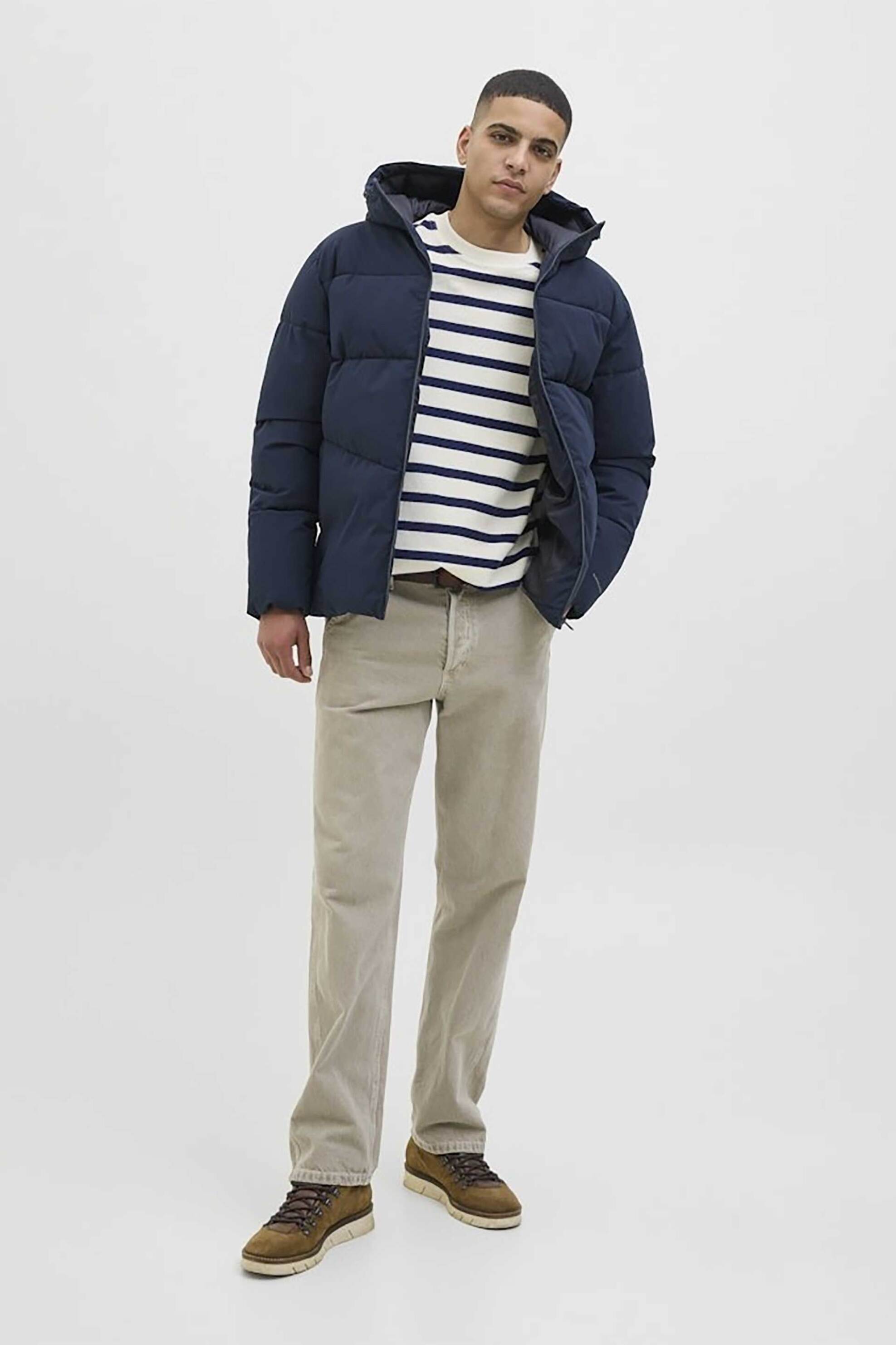 JACK & JONES ανδρικό μπουφάν με καπιτονέ σχέδιο Slim Fit - 12283517 Μπλε Σκούρο φωτογραφία