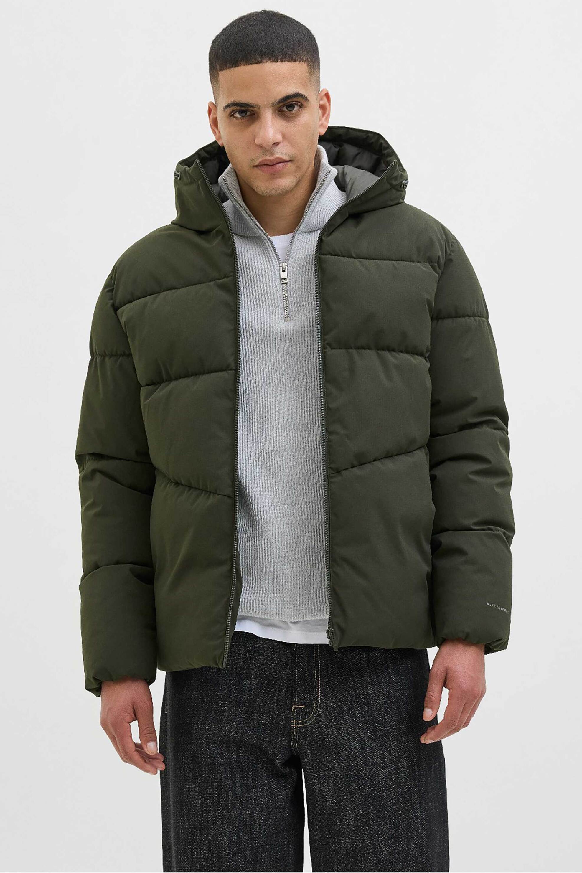 JACK & JONES ανδρικό μπουφάν με καπιτονέ σχέδιο Slim Fit - 12283517 Κυπαρισσί