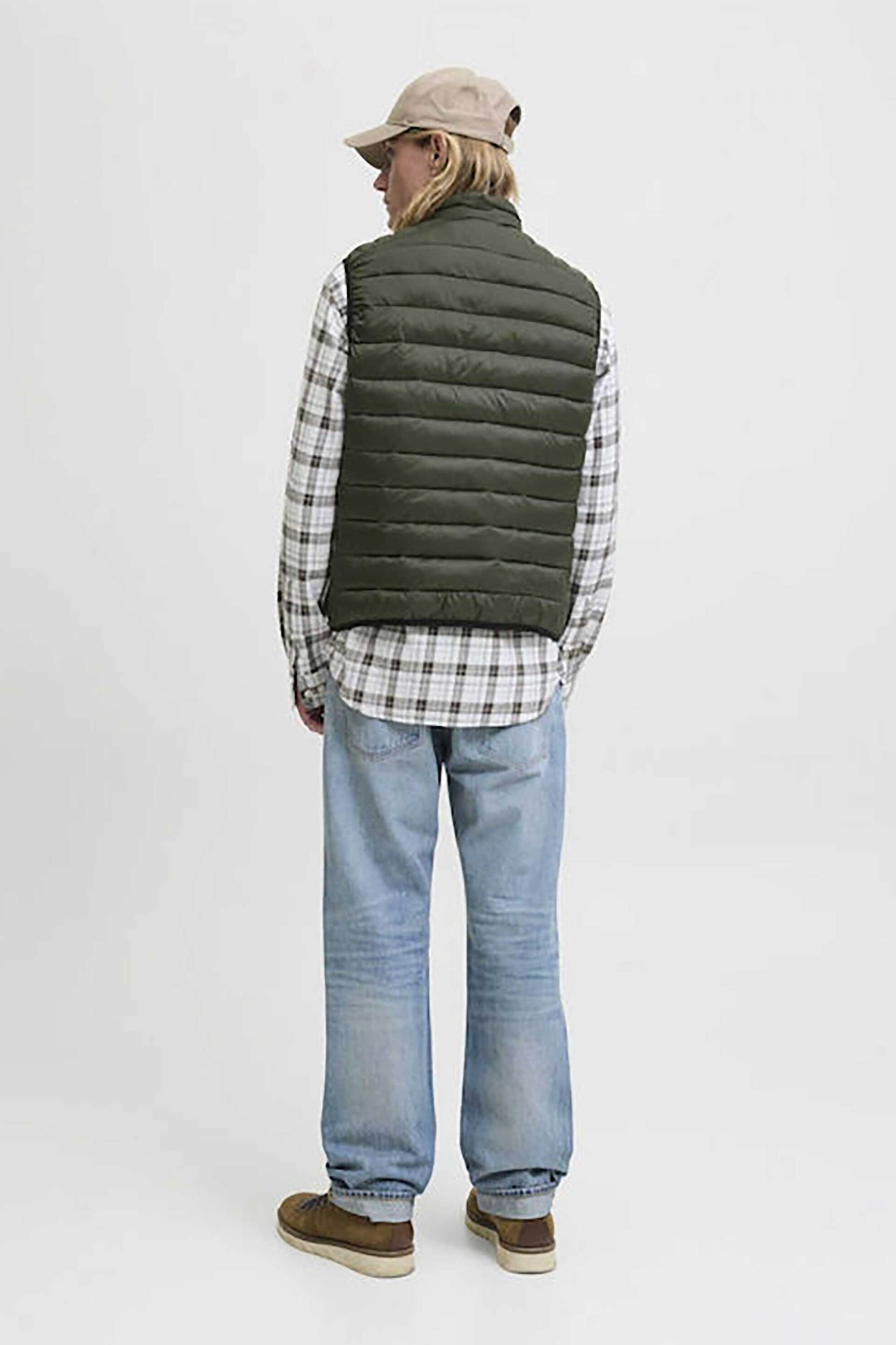 JACK & JONES ανδρικό αμάνικό μπουφάν με καπιτονέ σχέδιο Slim Fit - 12280973 Κυπαρισσί φωτογραφία