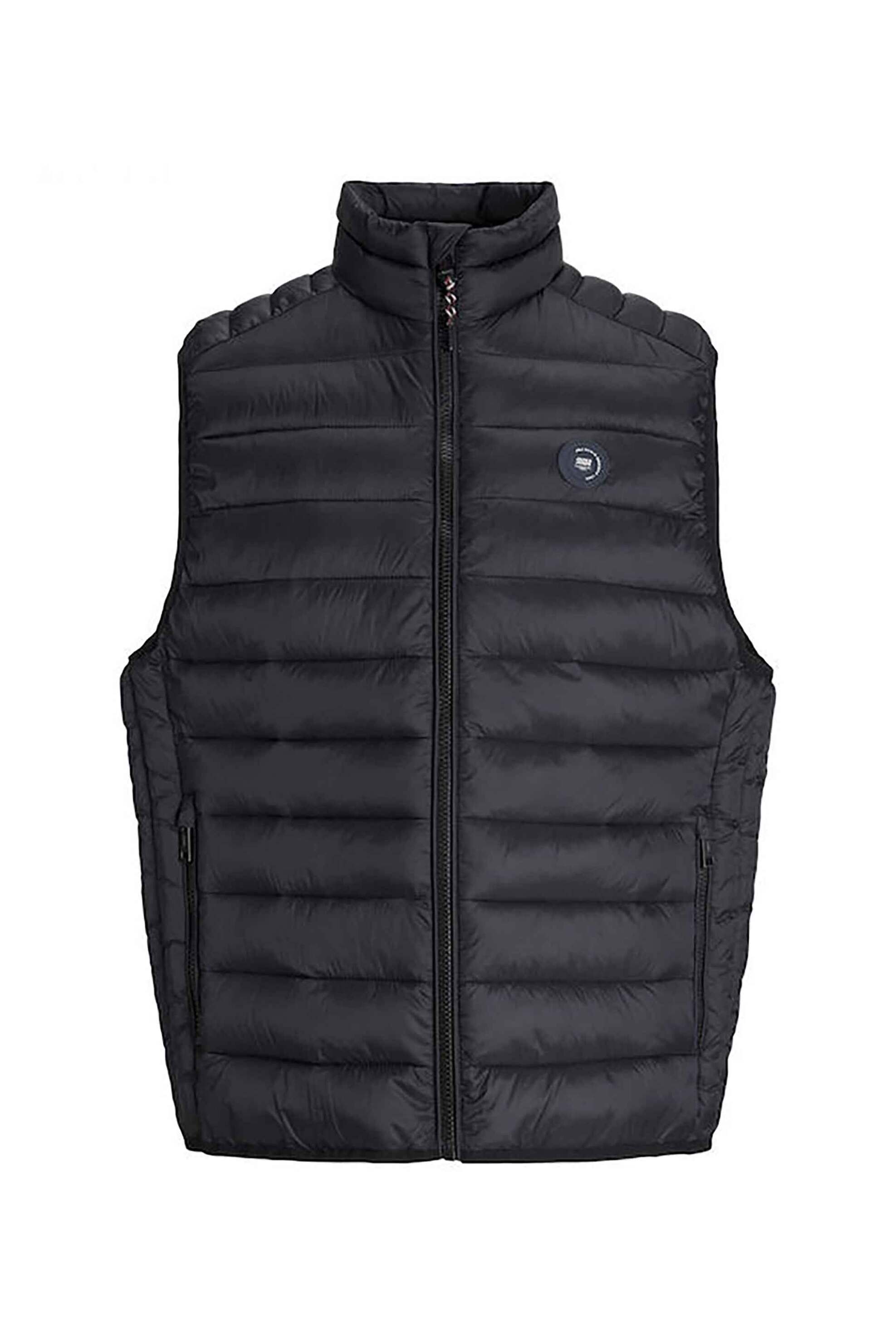 JACK & JONES ανδρικό αμάνικό μπουφάν με καπιτονέ σχέδιο Slim Fit - 12280973 Μαύρο φωτογραφία