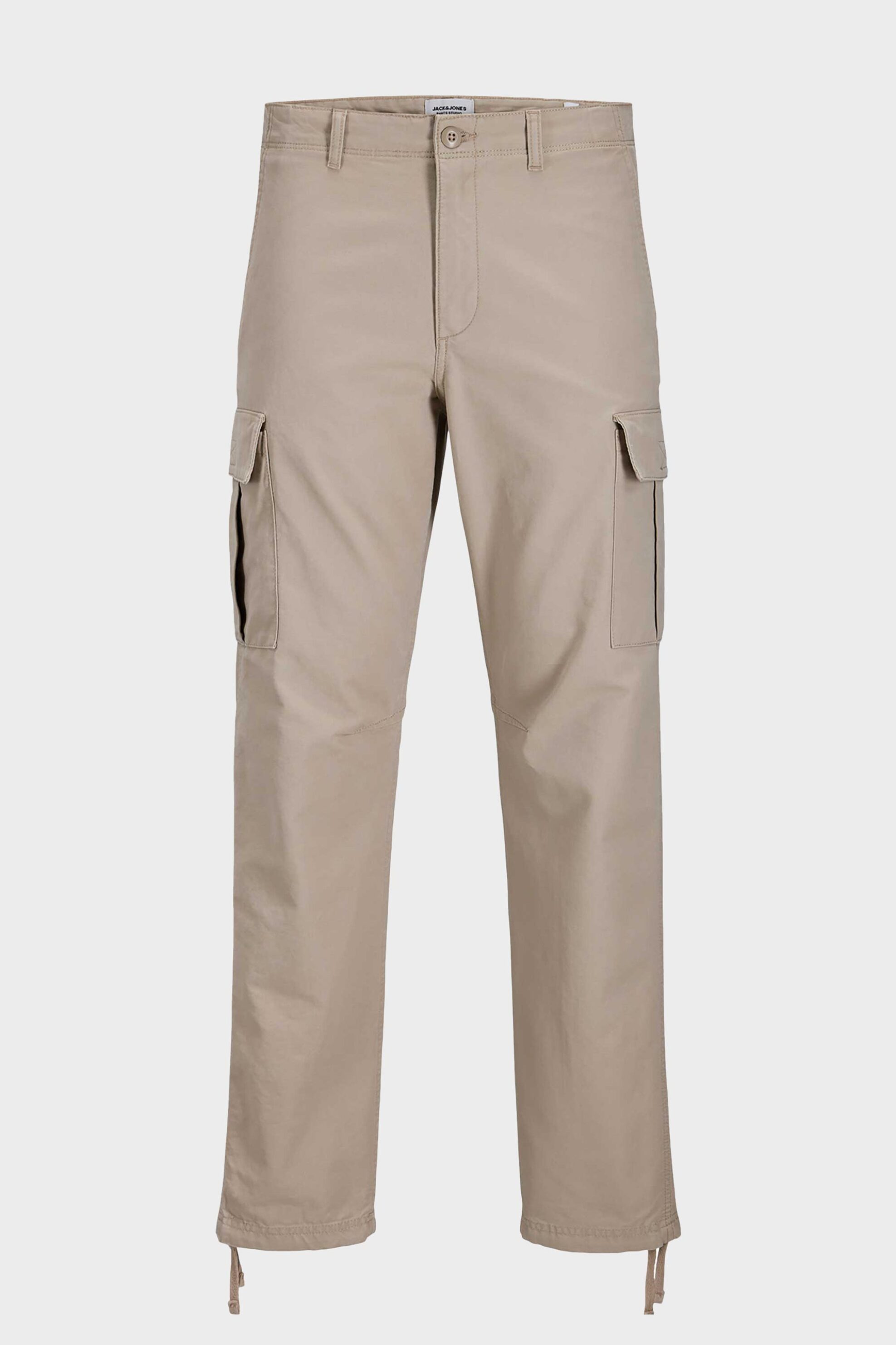 Jack Jones Ανδρικό Παντελόνι Cargo Μονόχρωμο Relaxed Fit - 12258150 Καμηλό
