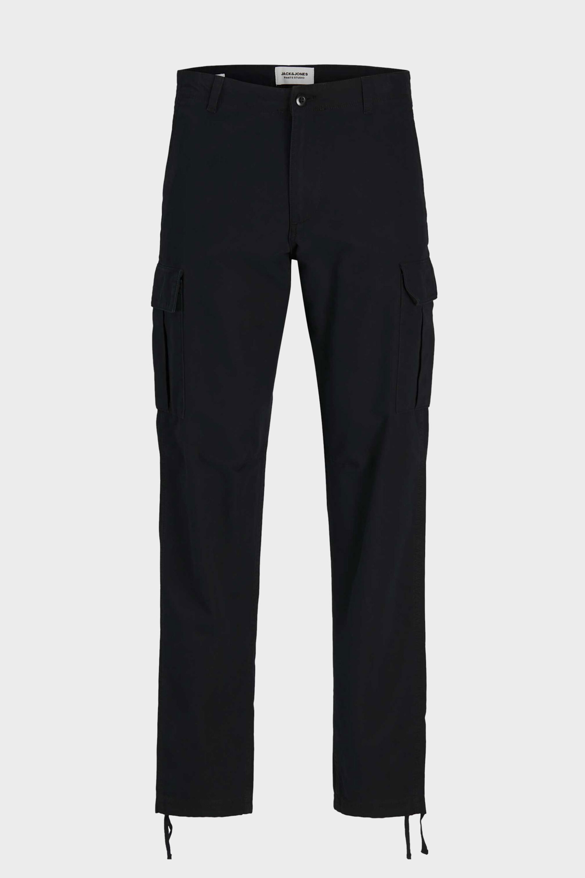 Jack Jones Ανδρικό Παντελόνι Cargo Μονόχρωμο Relaxed Fit - 12258150 Μαύρο