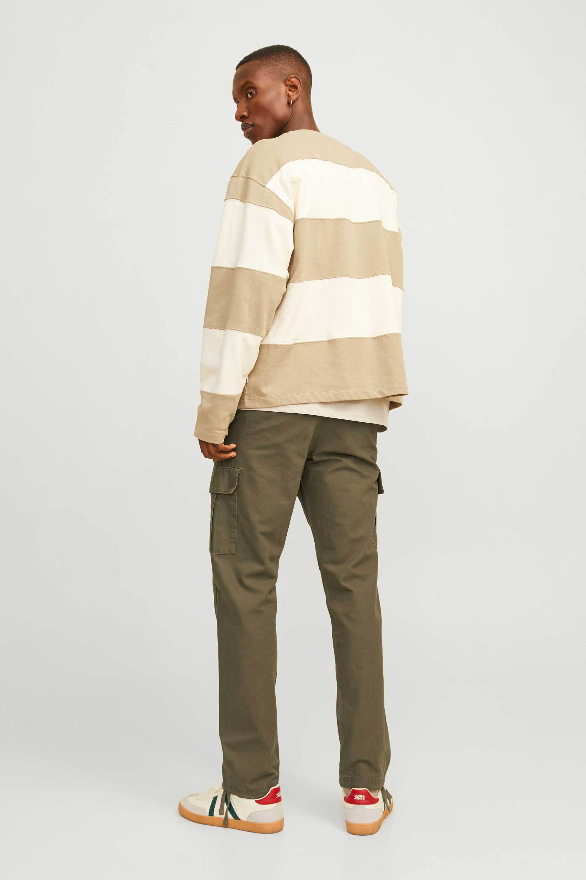 Jack Jones Ανδρικό Παντελόνι Cargo Μονόχρωμο Relaxed Fit - 12258150 Χακί