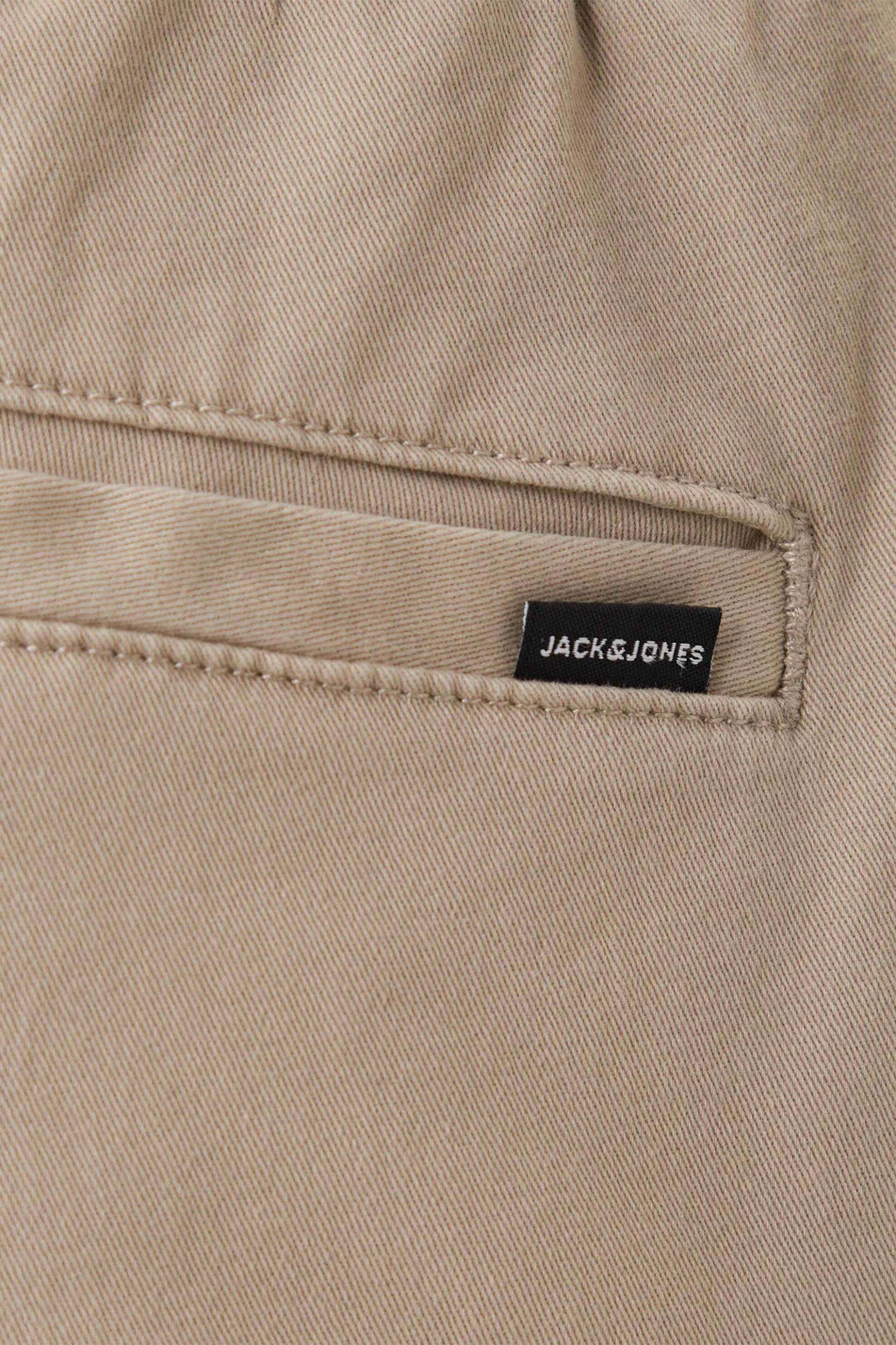Jack Jones Ανδρικό Παντελόνι με Ελαστική Μέση Regular Fit - 12288472 Εκρού