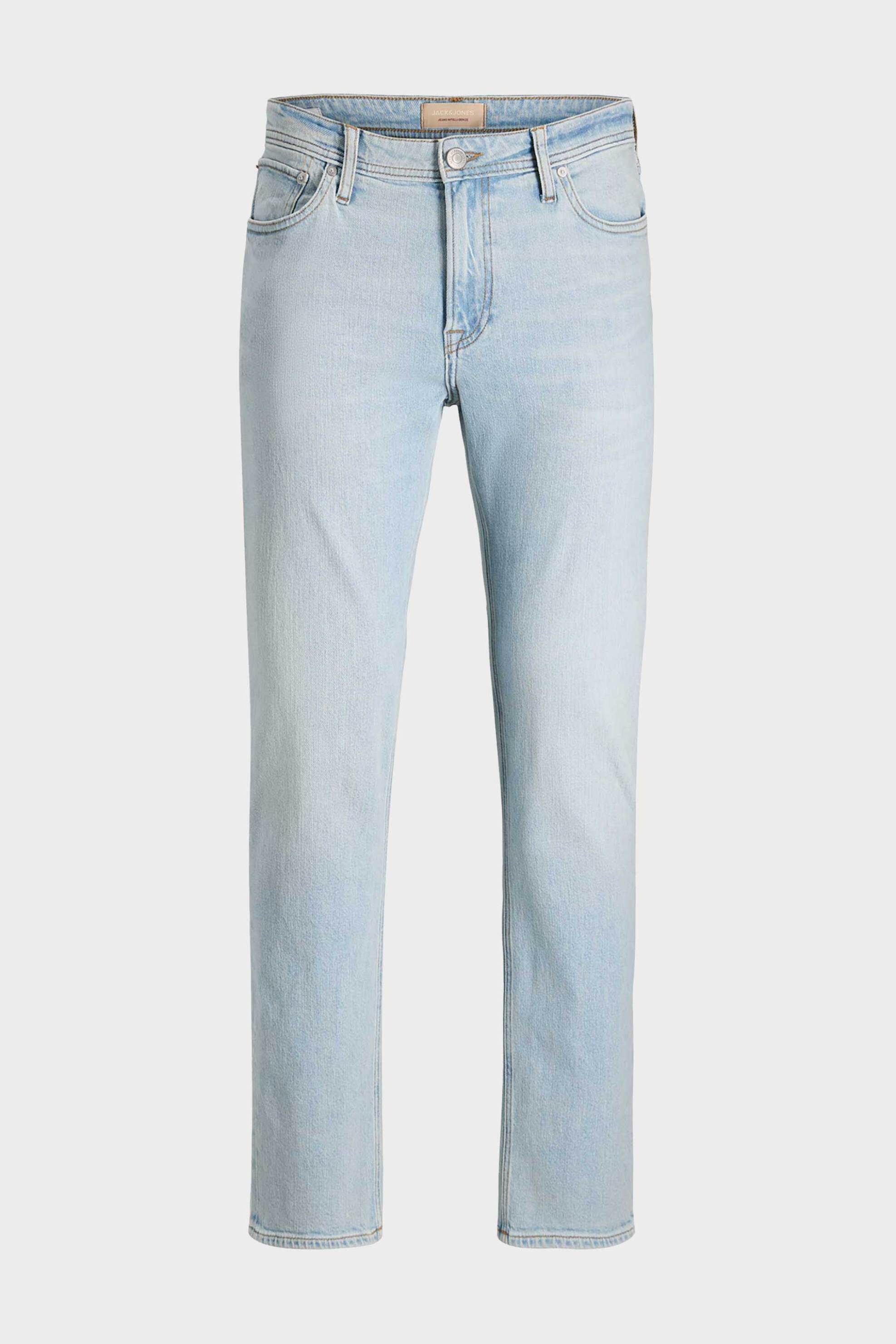 Jack Jones Ανδρικό Τζιν Παντελόνι Πεντάτσεπο Regular Fit Jjlclark - 12289105 Denim Blue
